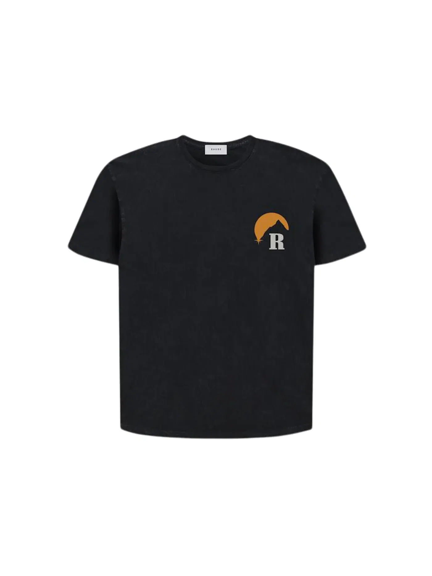 Мужская футболка с принтом Rhude Mountain Logo Tee — изображение 1 из 1, черный