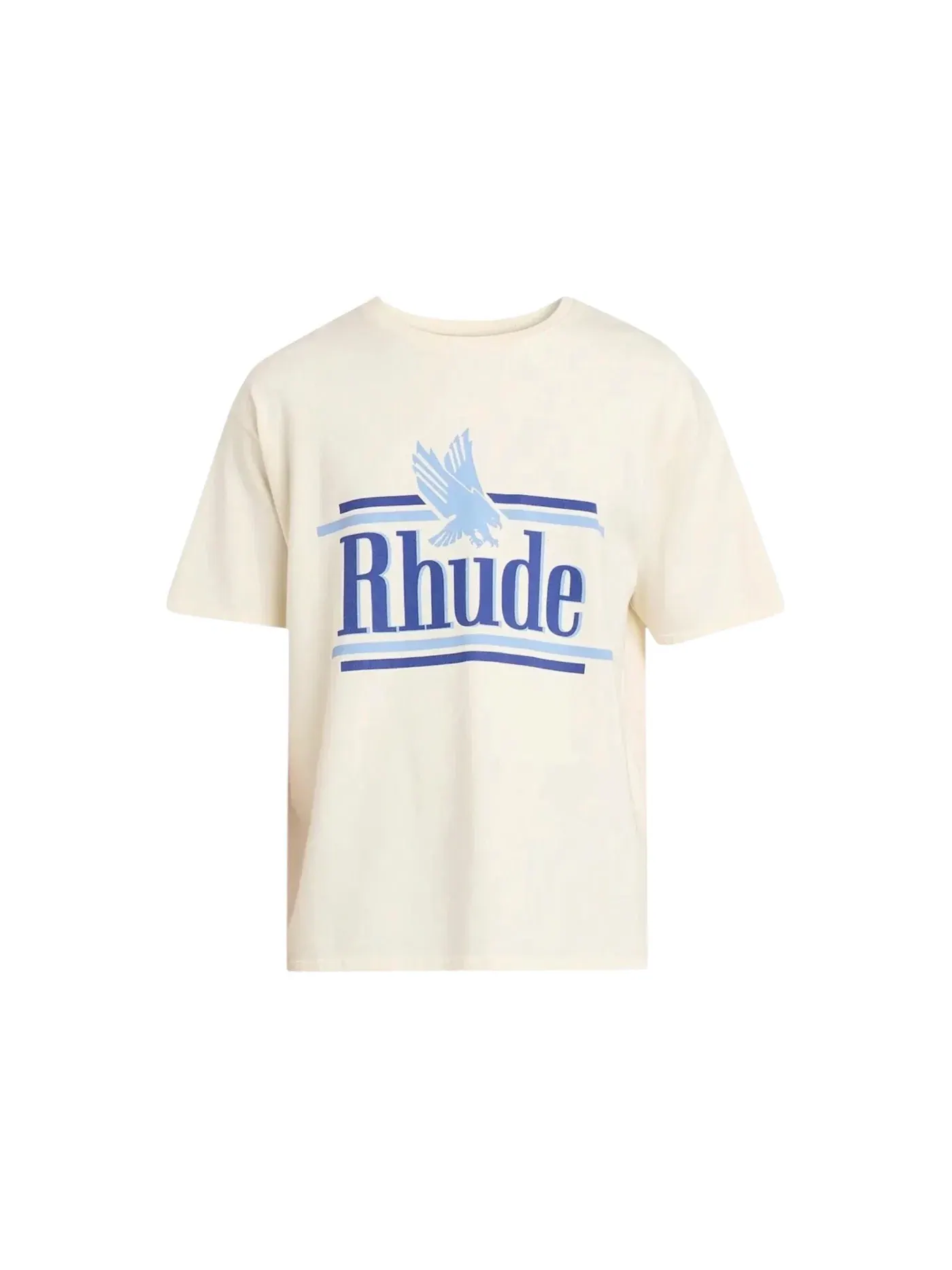 Мужская футболка с принтом Rossa Rhude — изображение 1 из 1, винтажный белый/синий