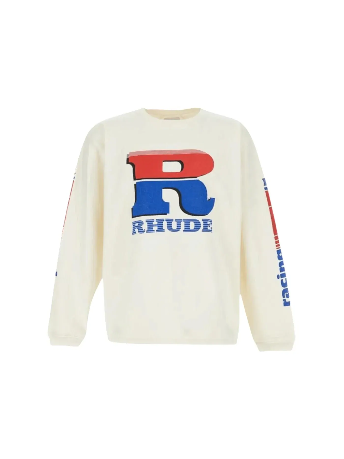 Мужская футболка с длинным рукавом из сетки Tee Rhude — изображение 1 из 2, винтажный белый/красный