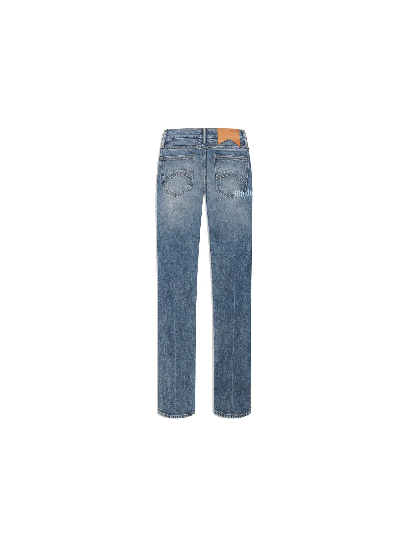 Мужские джинсы с вышивкой Rhude x McLaren Jean — изображение 2 из 3, синий