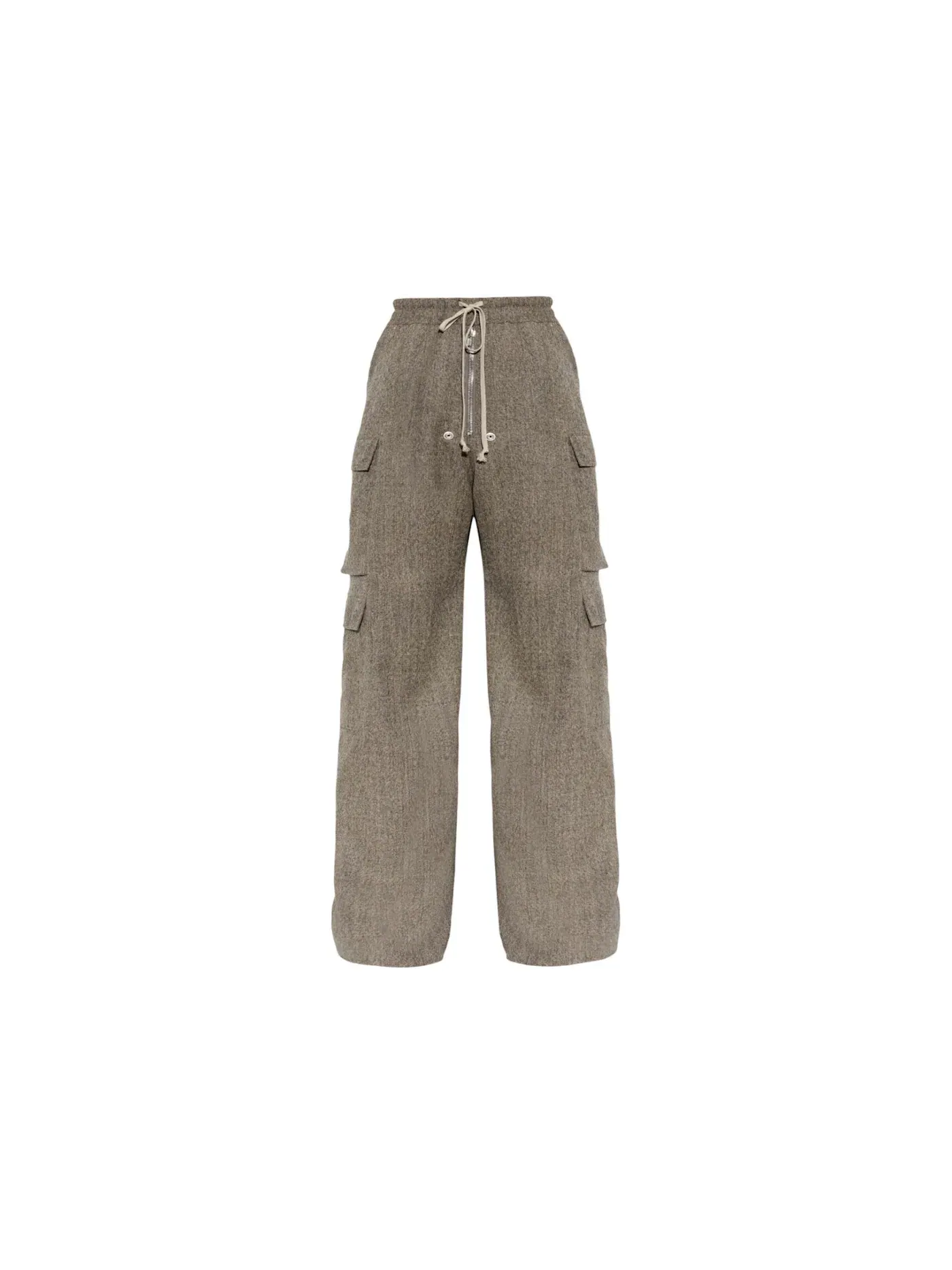Мужские брюки из смесовой шерсти Cargobelas Pant Rick Owens — изображение 1 из 1, черный