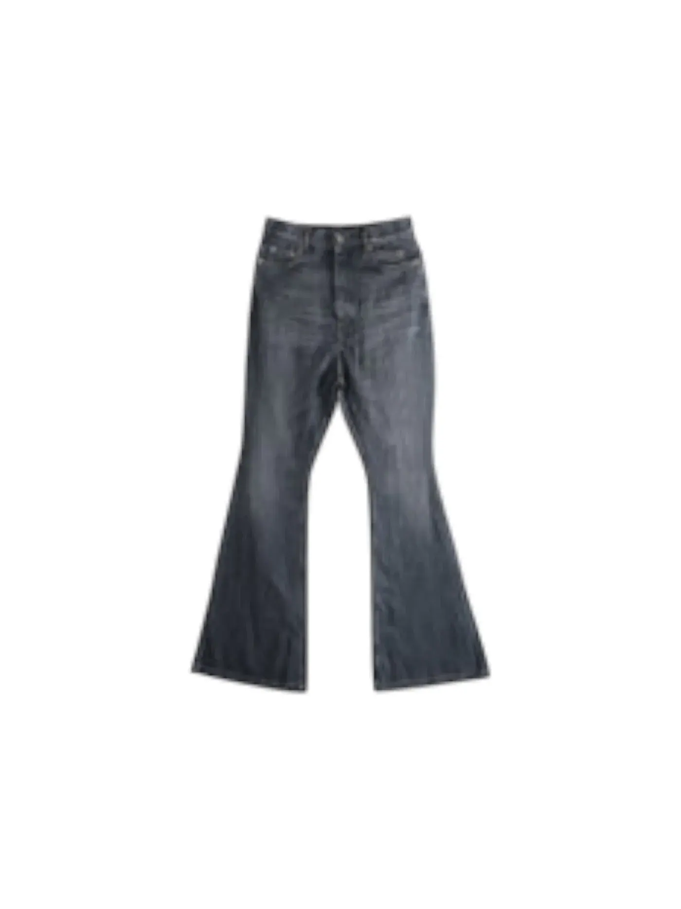 Мужские джинсовые брюки-клеш с длинным рукавом Bolan Bootcut Rick Owens — изображение 1 из 1, серый