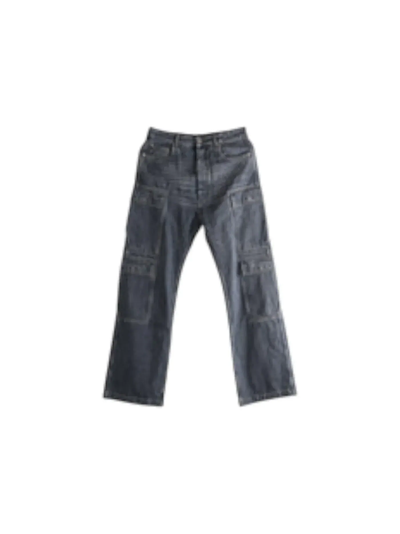 Мужские джинсовые брюки с двумя карго-карманами Rick Owens Pants — изображение 1 из 1, серый