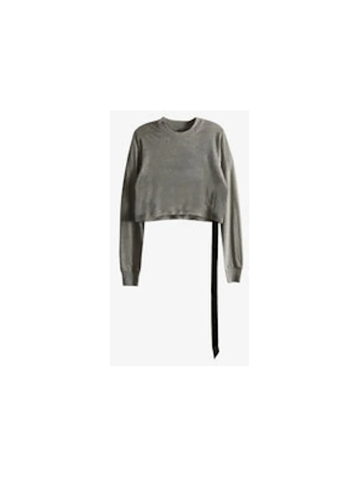 Женская футболка с укороченным кроем Level T-shirt Rick Owens — изображение 1 из 1, серый