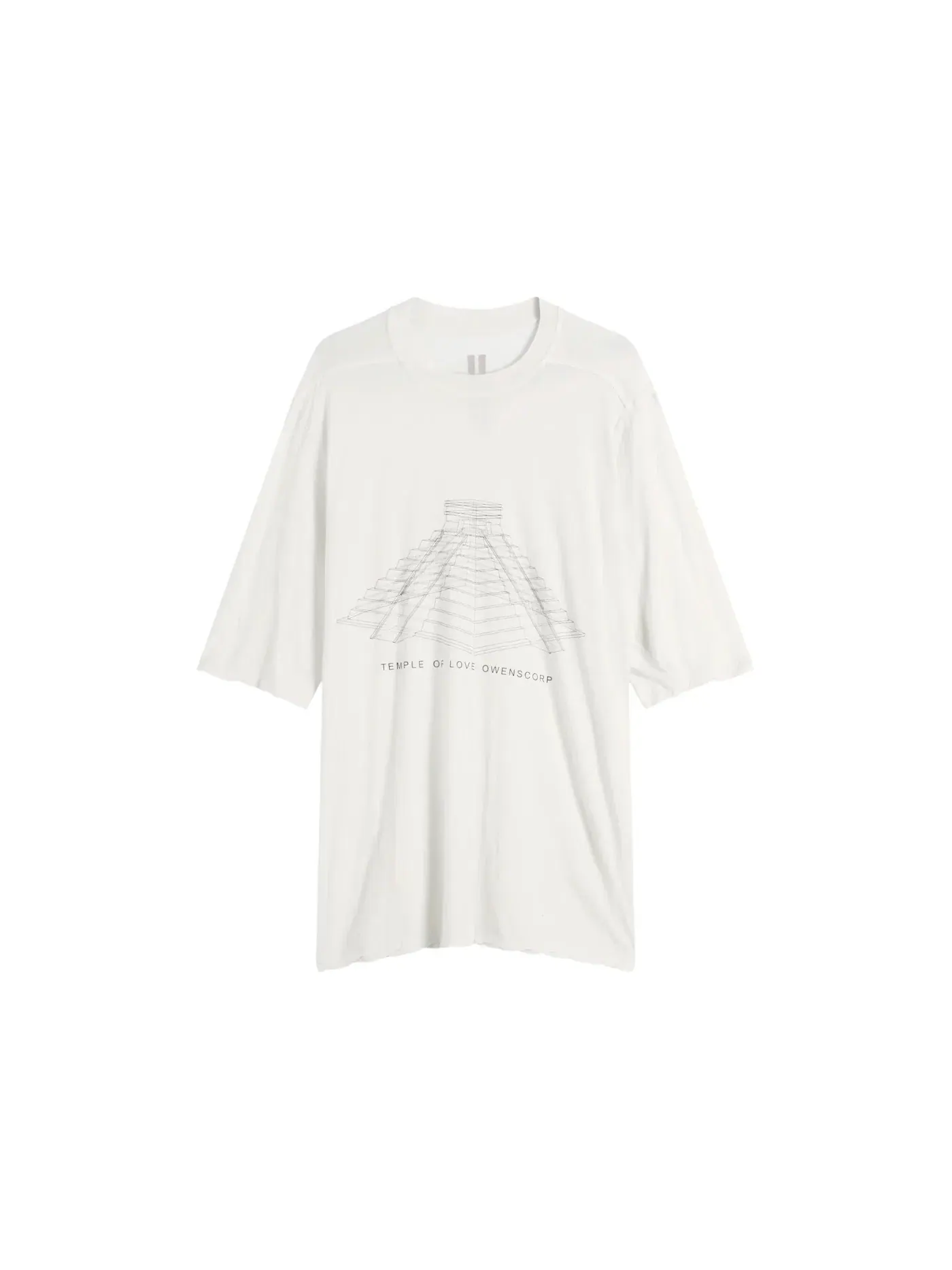 Мужская футболка с принтом Jumbo Ss T-Shirt Rick Owens — изображение 1 из 1, черный