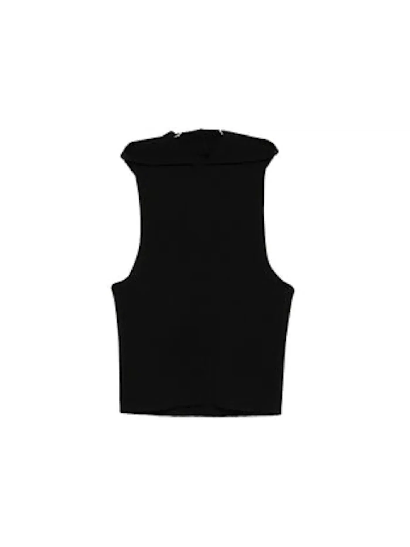 Мужской топ-майка с капюшоном Maglia Hooded Tank Top Rick Owens — изображение 1 из 1, черный