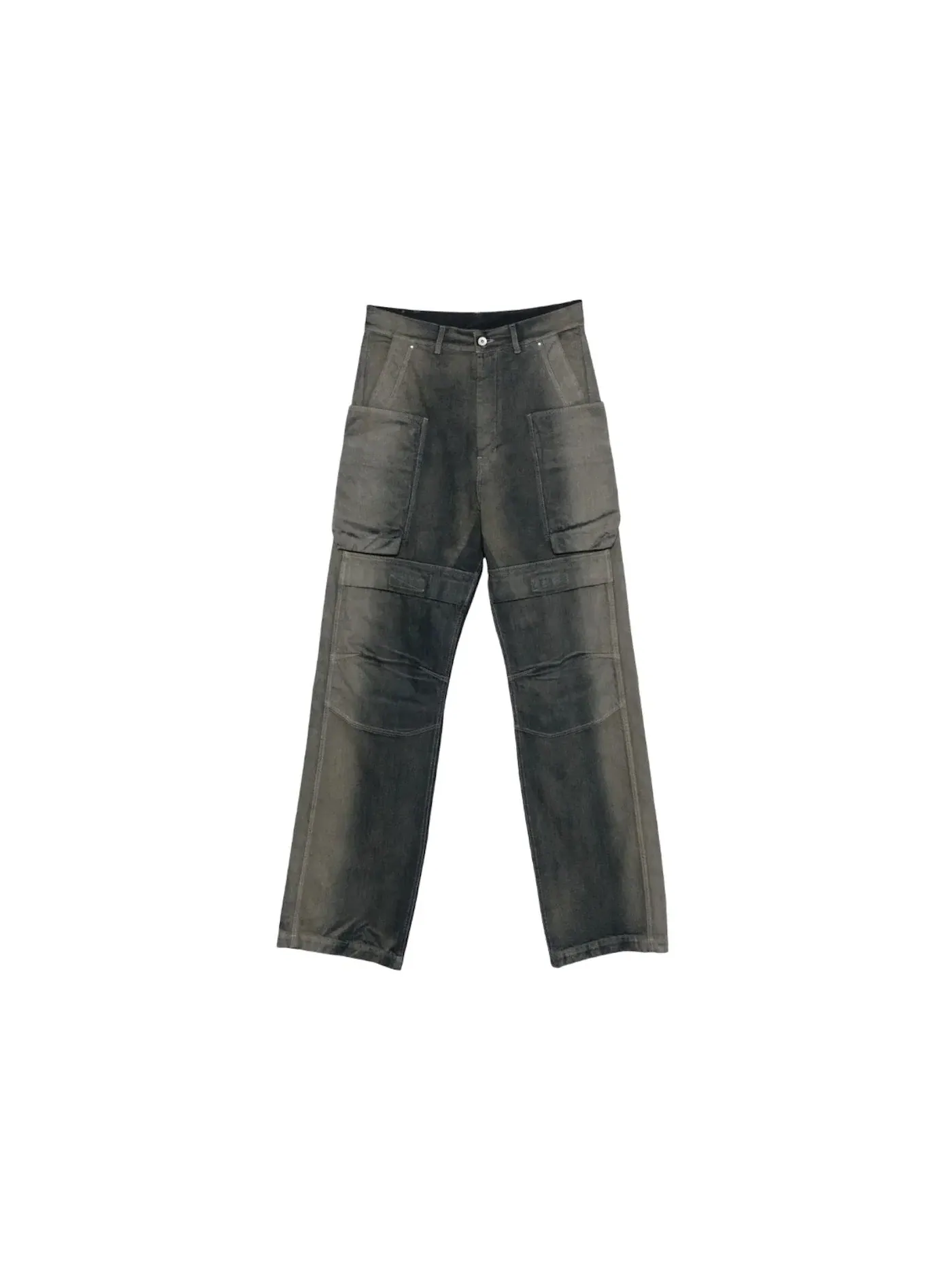 Мужские джинсы с карго-карманами Stefan Cargo Jeans Rick Owens, Dark Dusted Grade — изображение 1 из 1