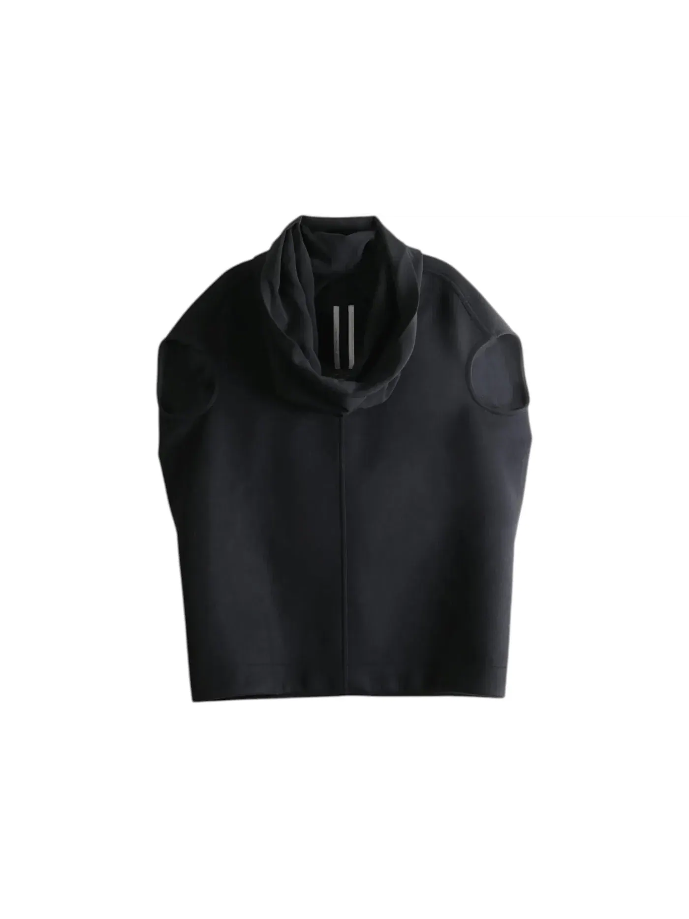 Женская футболка с драпировкой Rick Owens — изображение 1 из 1, черный