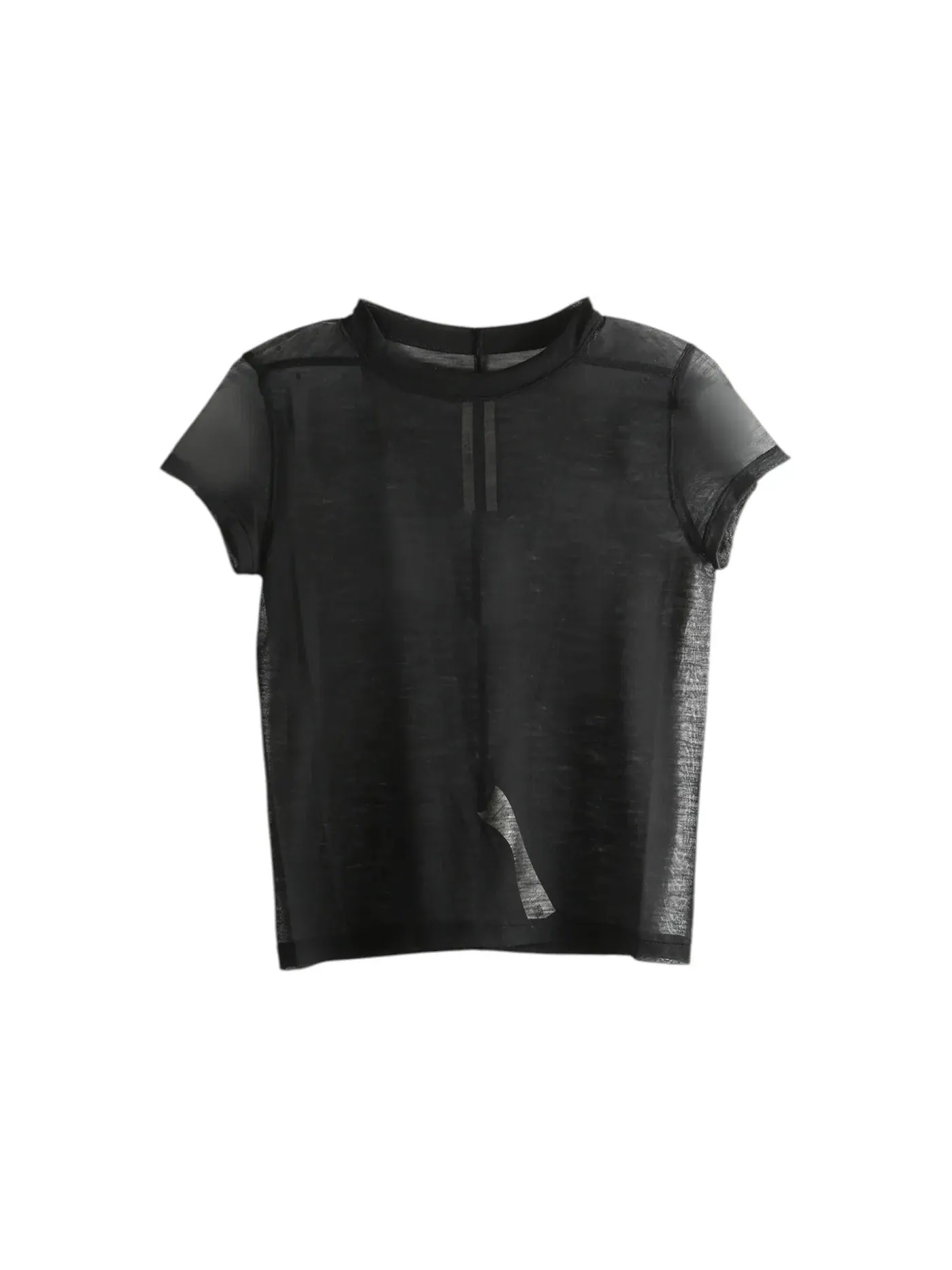 Женская футболка с укороченным кроем Level Rick Owens — изображение 1 из 1, черный