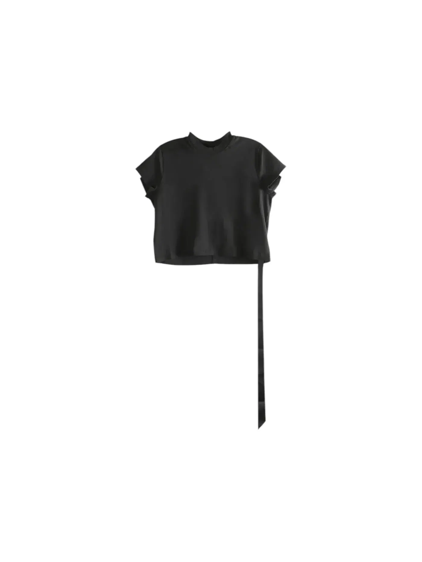Женская футболка с коротким рукавом Drkshdw Cropped Small Level II Rick Owens — изображение 1 из 1, черный
