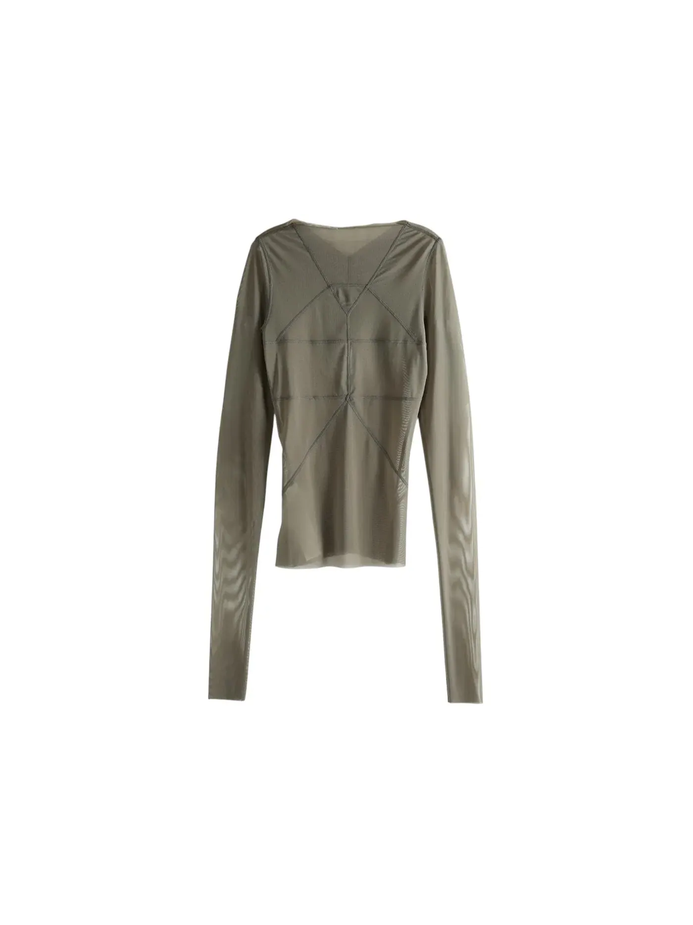 Женская рубашка с длинным рукавом Temple Top Pearl Rick Owens — изображение 1 из 1, серебристый