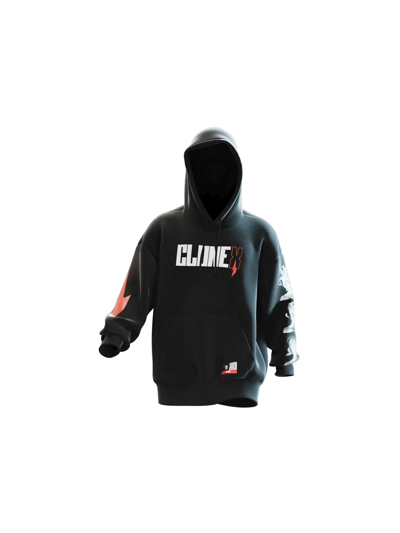 Мужская худи RTFKT CloneX Genesis Hoodie — изображение 1 из 1, черный