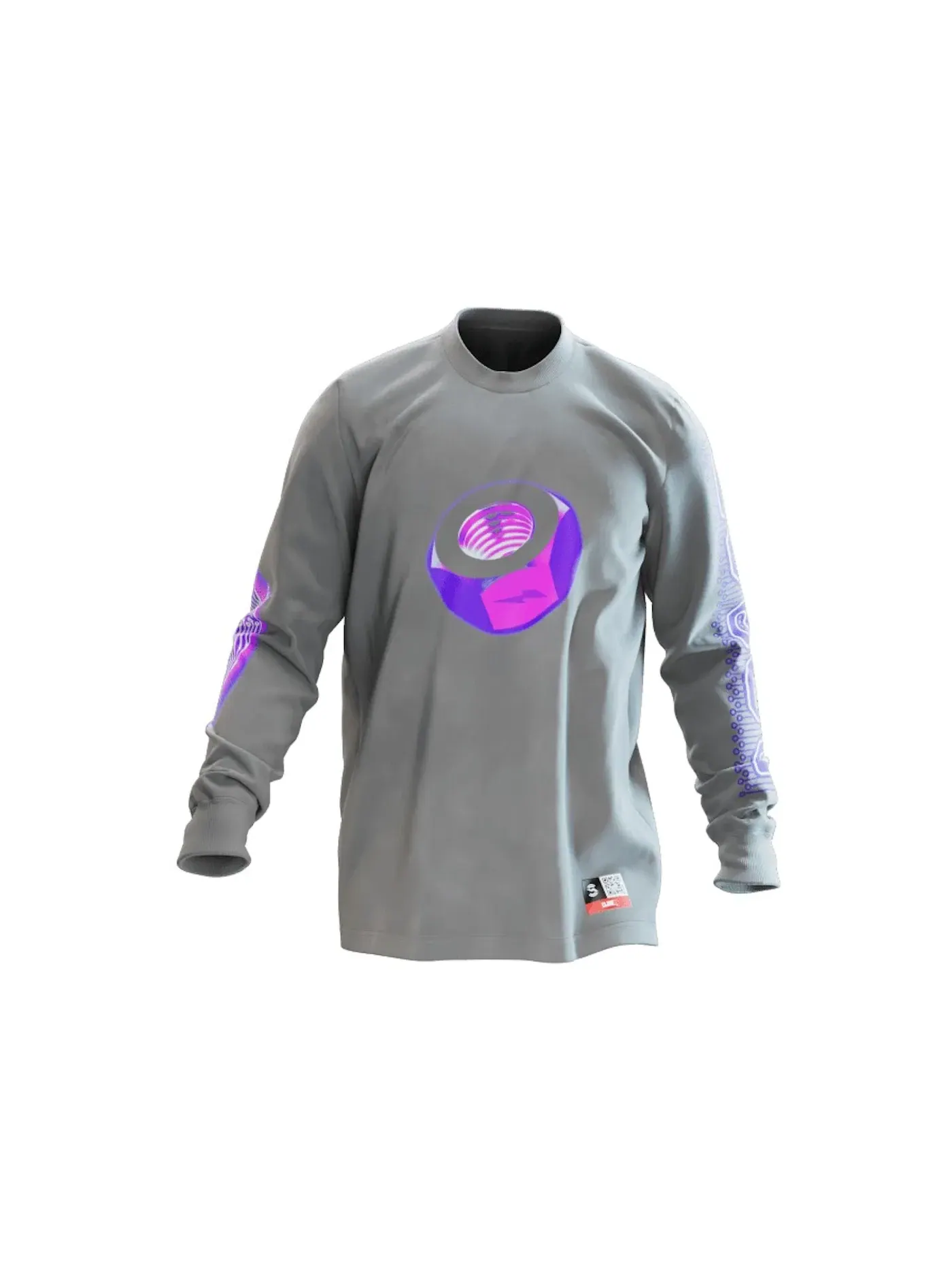 Мужская футболка с длинным рукавом RTFKT CloneX Robot L/S T-shirt