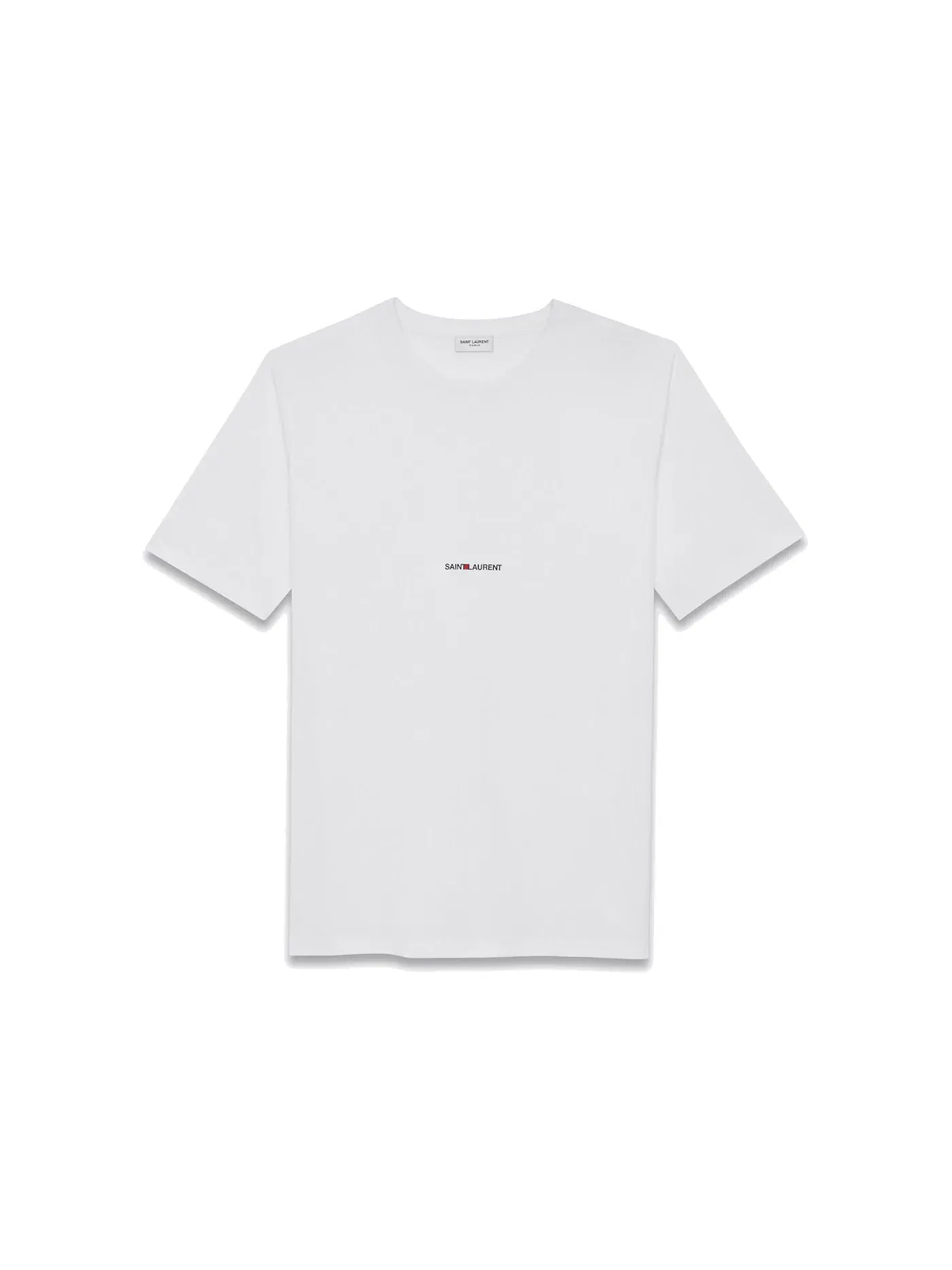 Мужская футболка с принтом Basic Logo Saint Laurent — изображение 1 из 1, белый