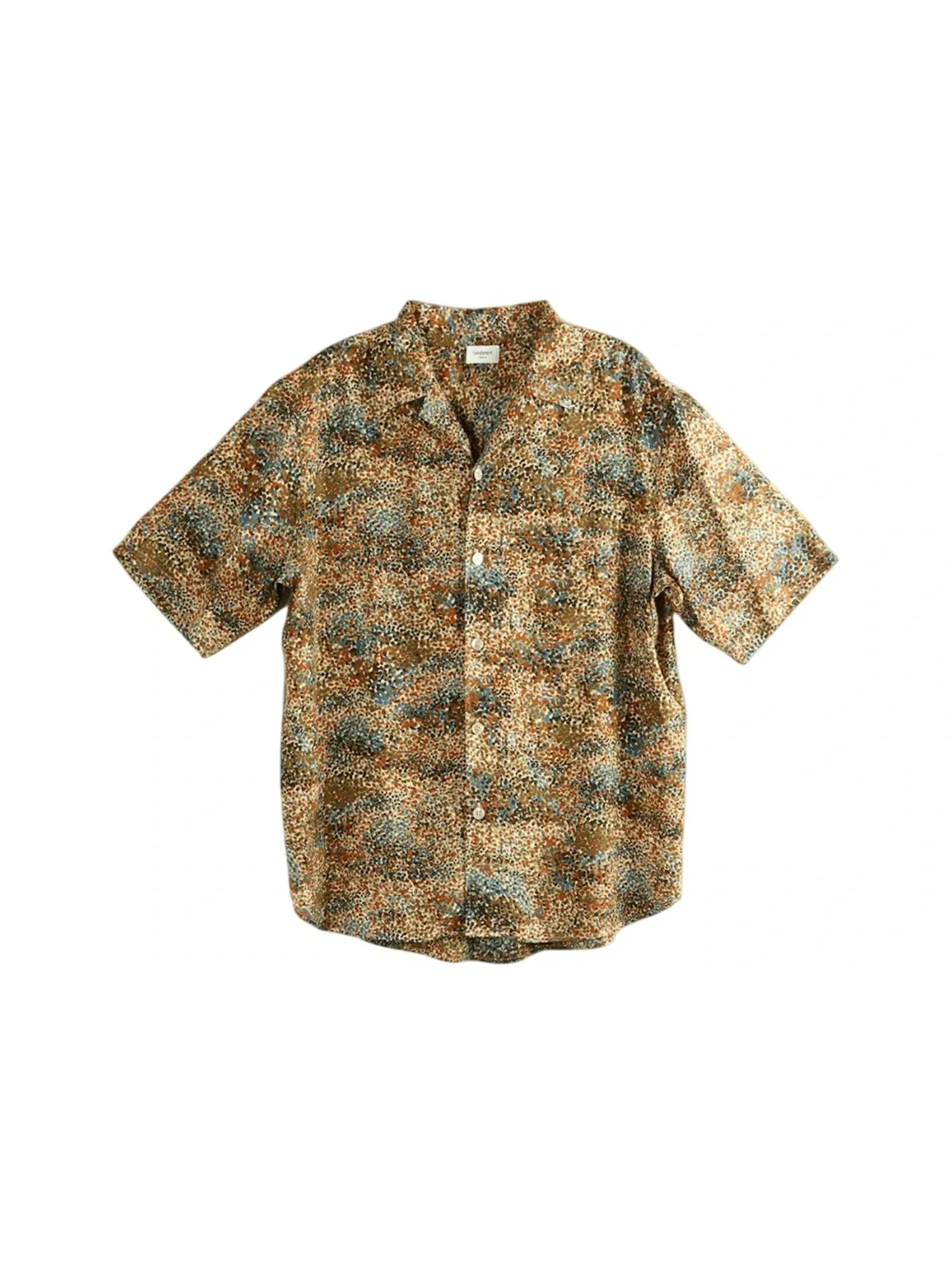 Мужская рубашка свободного кроя Shirt Saint Laurent, Ultico Taupe Kaki — изображение 1 из 1