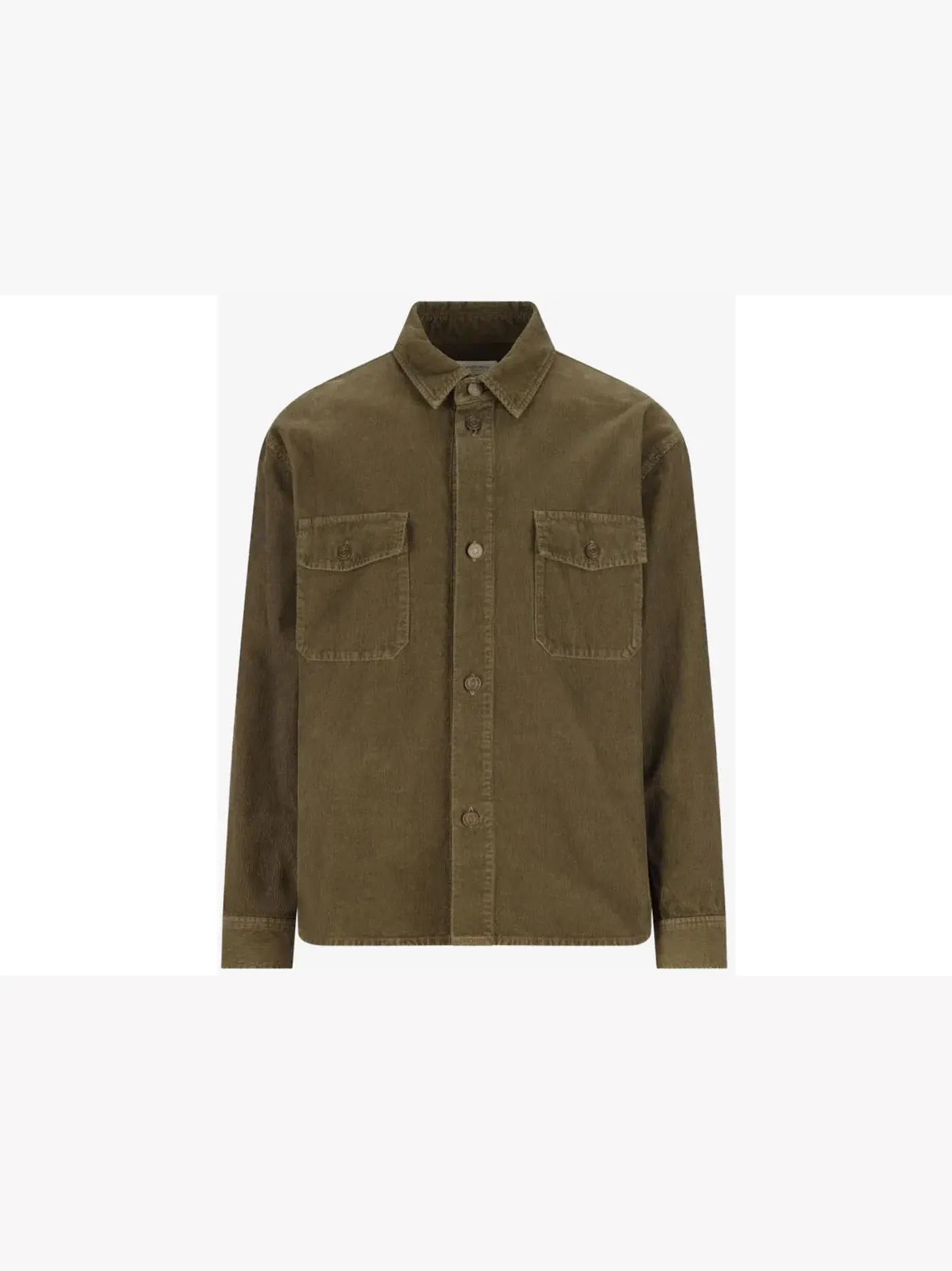 Мужская рубашка-оверсайз с длинным рукавом Overshirt Saint Laurent — изображение 1 из 1, хаки