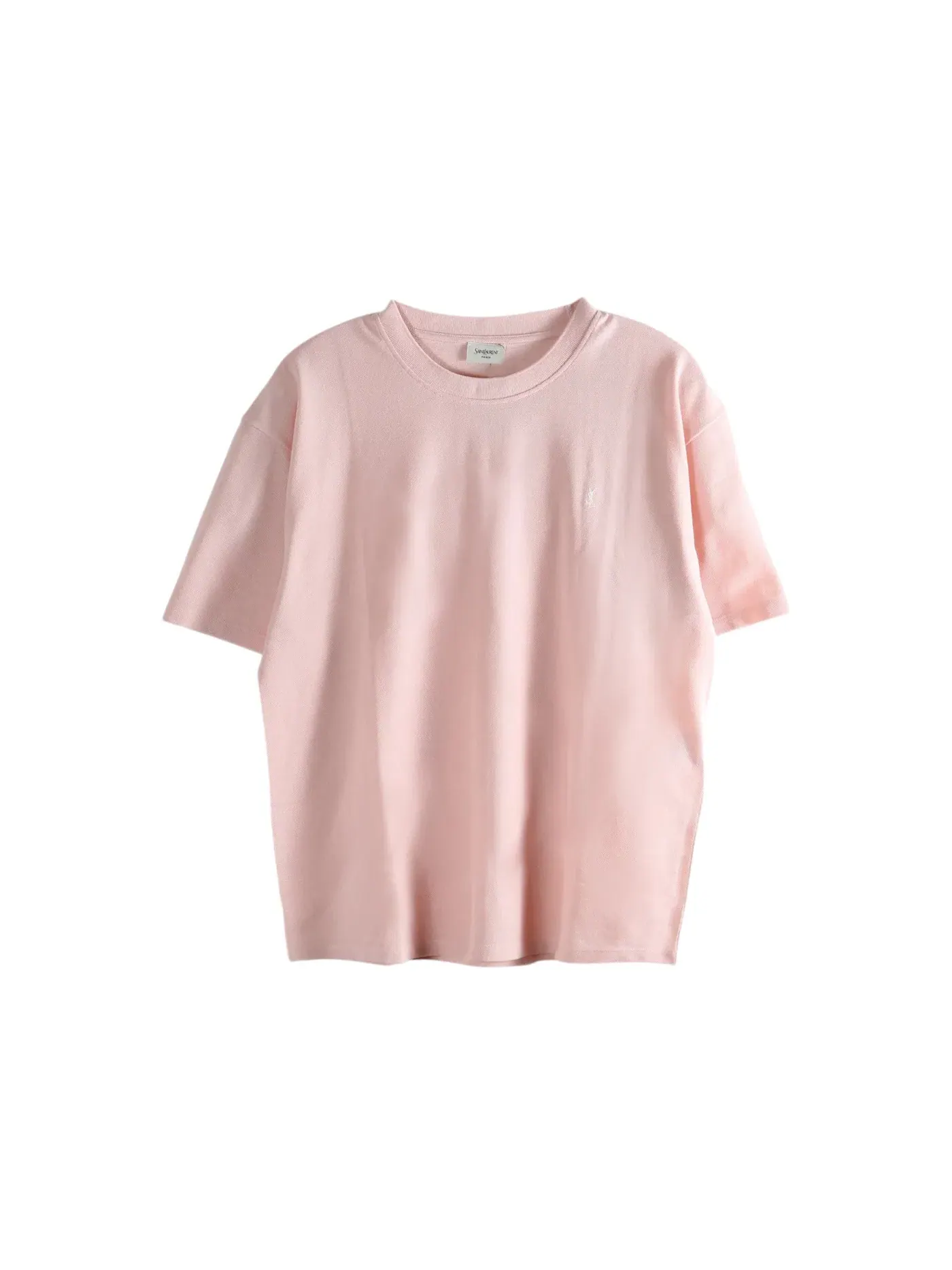Мужская футболка с принтом Saint Laurent Shirt — изображение 1 из 1, розовый