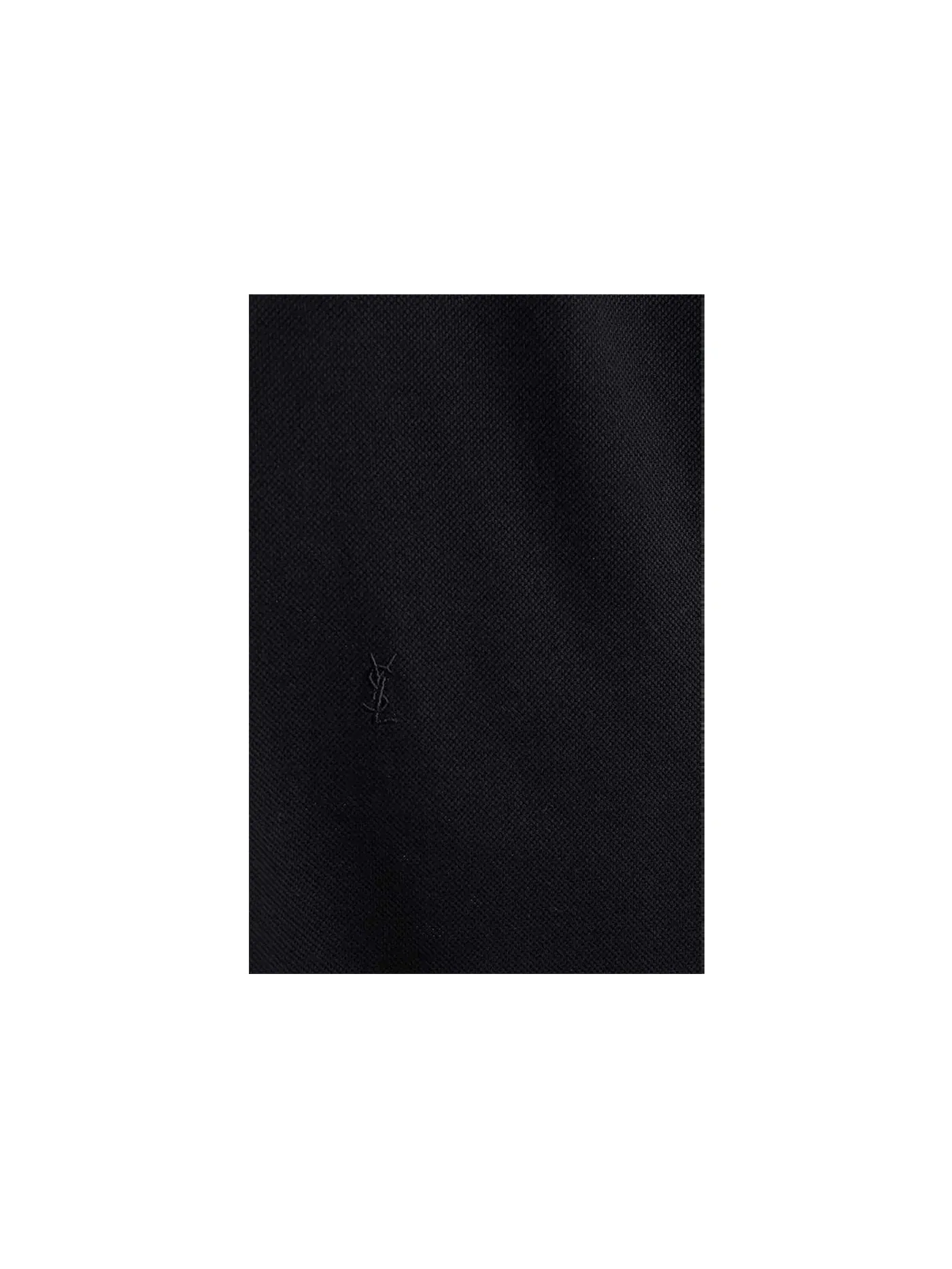 Мужское поло с коротким рукавом Saint Laurent Polo — изображение 2 из 2, черный