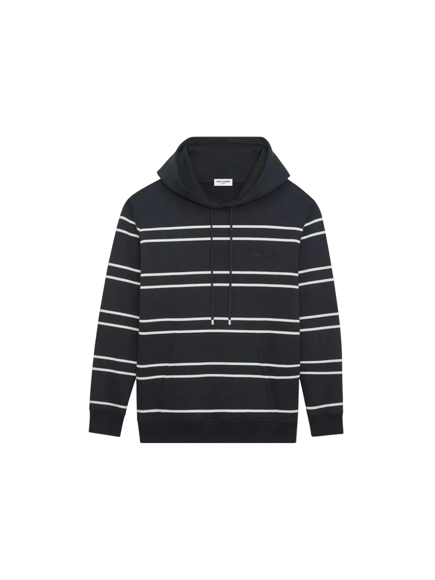 Мужской худи с принтом Hoodie Saint Laurent — изображение 1 из 1, черный/белый