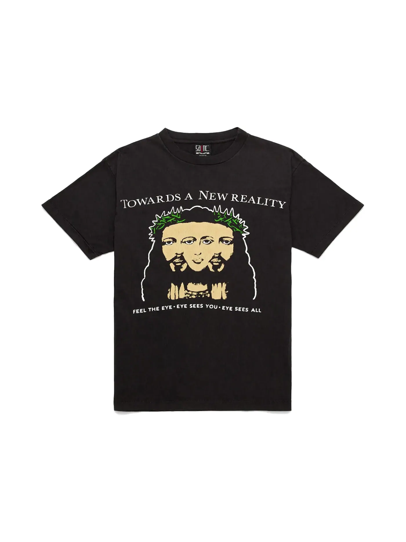 Мужская футболка с принтом Saint Michael Tee — изображение 1 из 2, черный