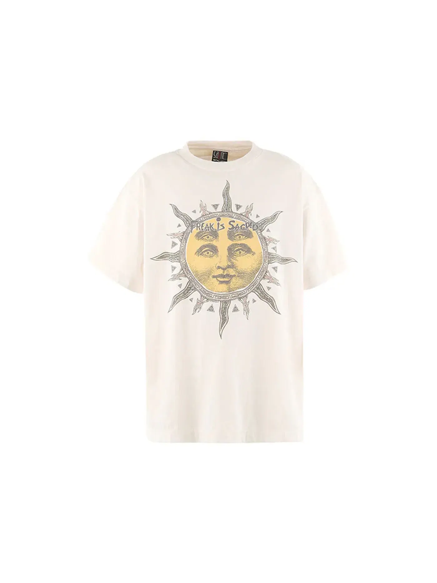 Мужская футболка с принтом SUN Tee Saint Michael — изображение 1 из 2, белый