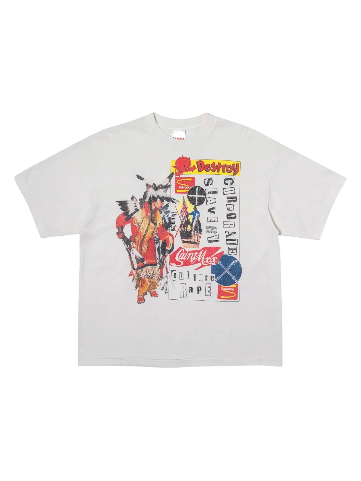 Мужская футболка с принтом T-shirt Saint Mxxxxxx — изображение 1 из 1, белый