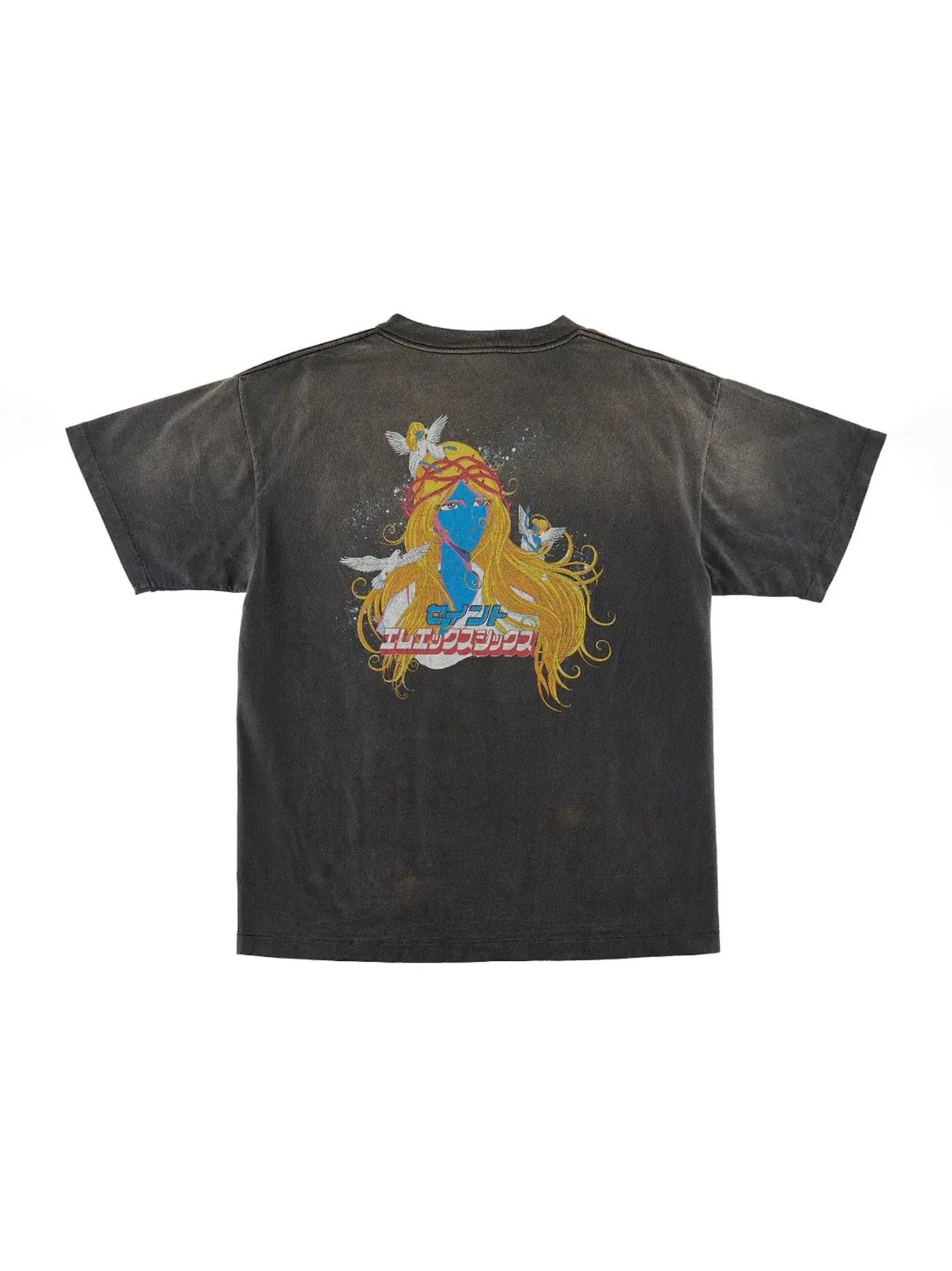 Мужская футболка с принтом Saint Mxxxxxx Face T-Shirt Saint Mxxxxxx — изображение 1 из 2, винтажный черный