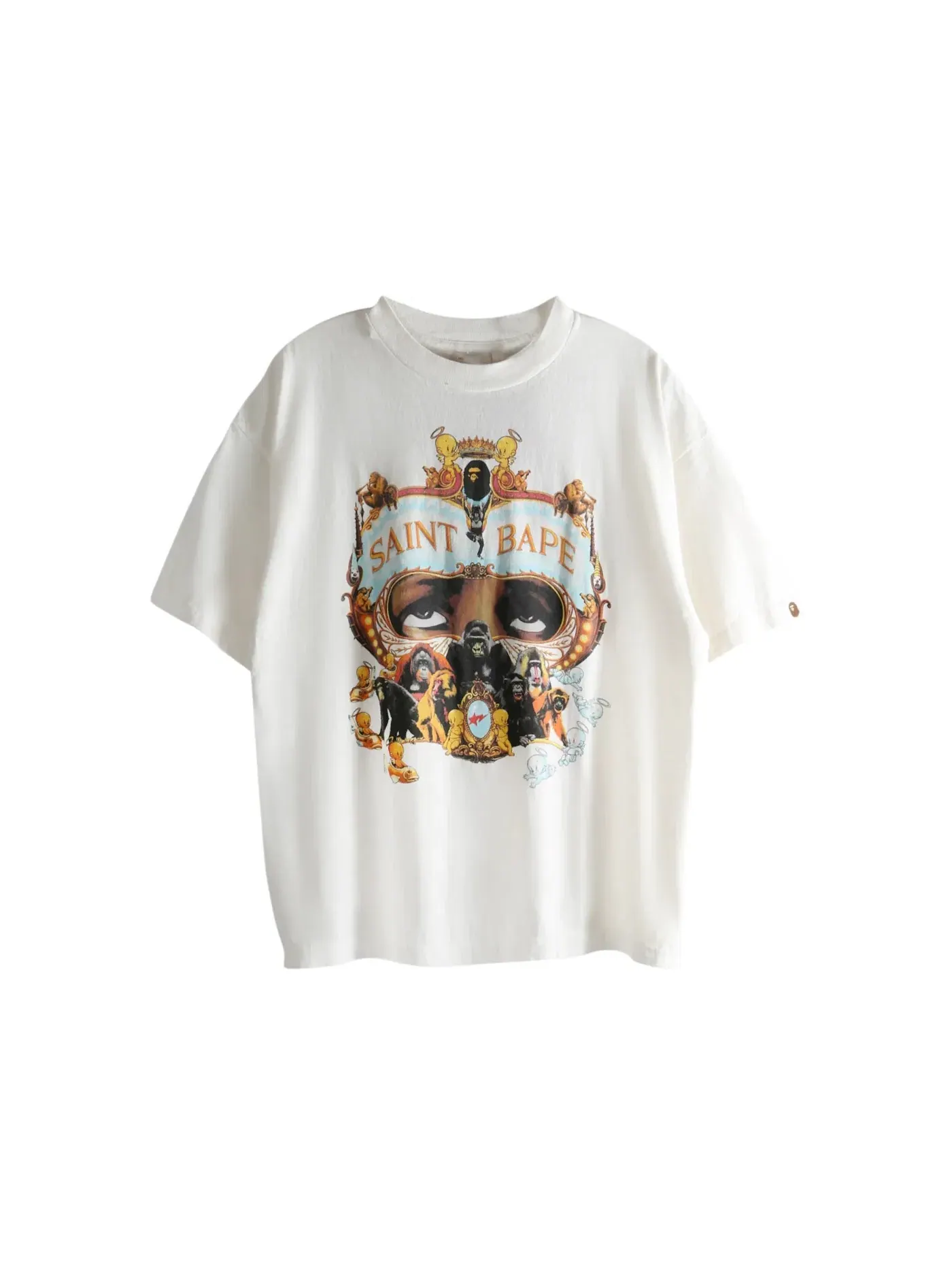Мужская футболка с принтом Saint Mxxxxxx T-shirt — изображение 1 из 1, белый