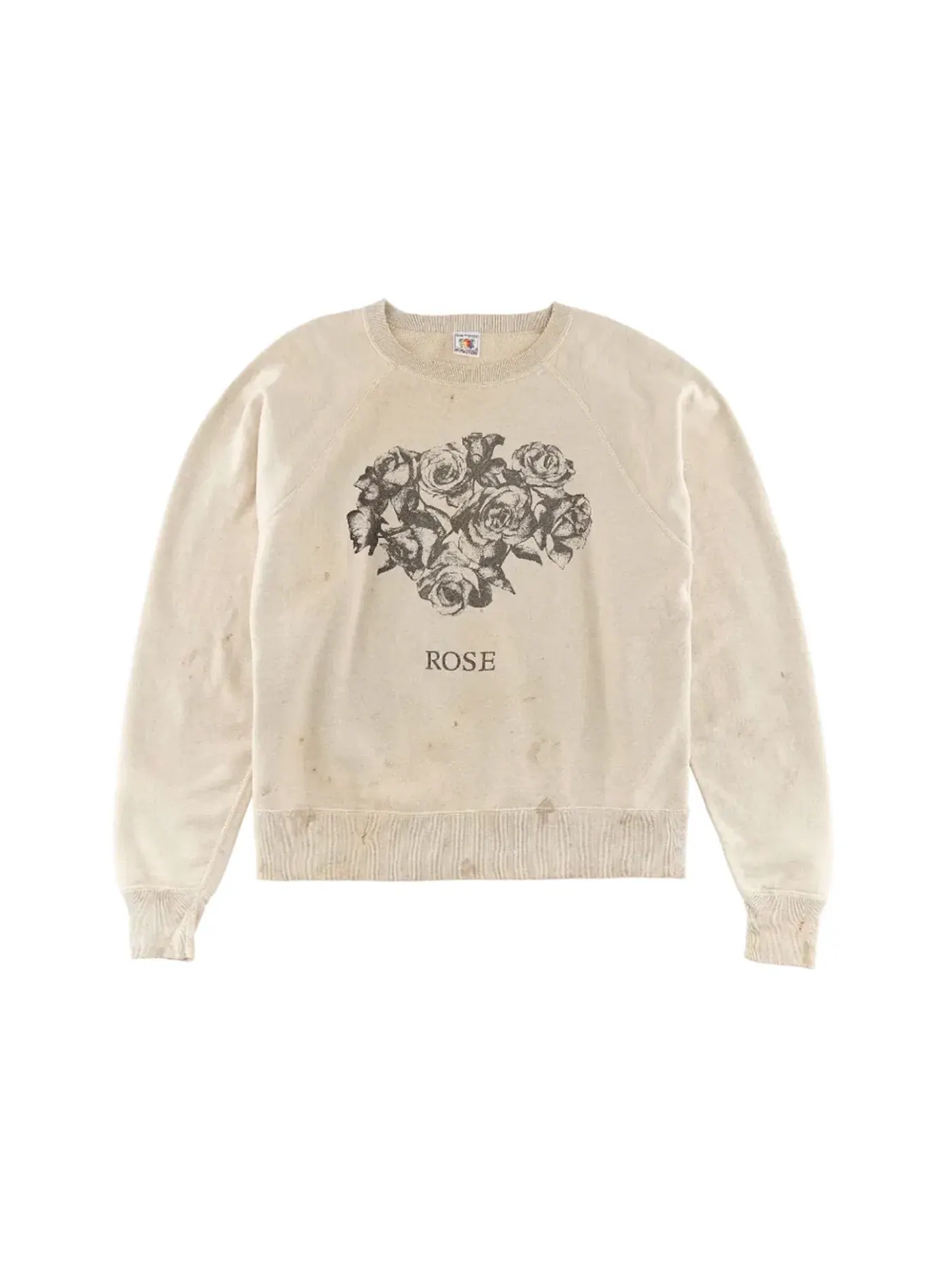 Мужской свитшот с принтом Rose Crewneck Saint Mxxxxxx — изображение 1 из 2, винтажный серый