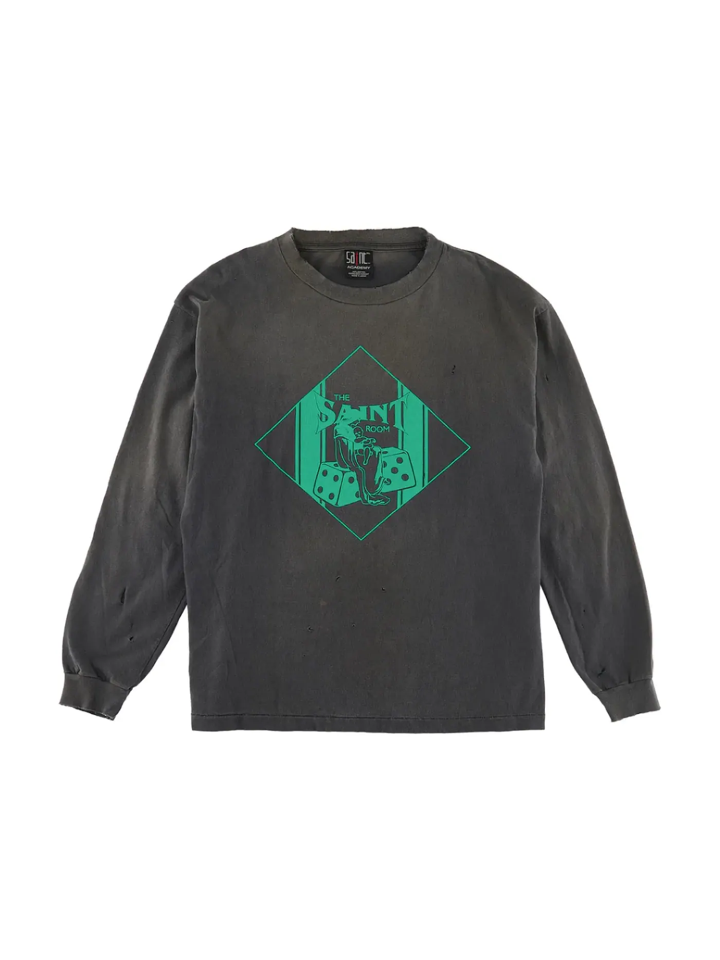 Мужская футболка с длинным рукавом Saint Mxxxxxx T-Shirt — изображение 1 из 2, винтажный белый
