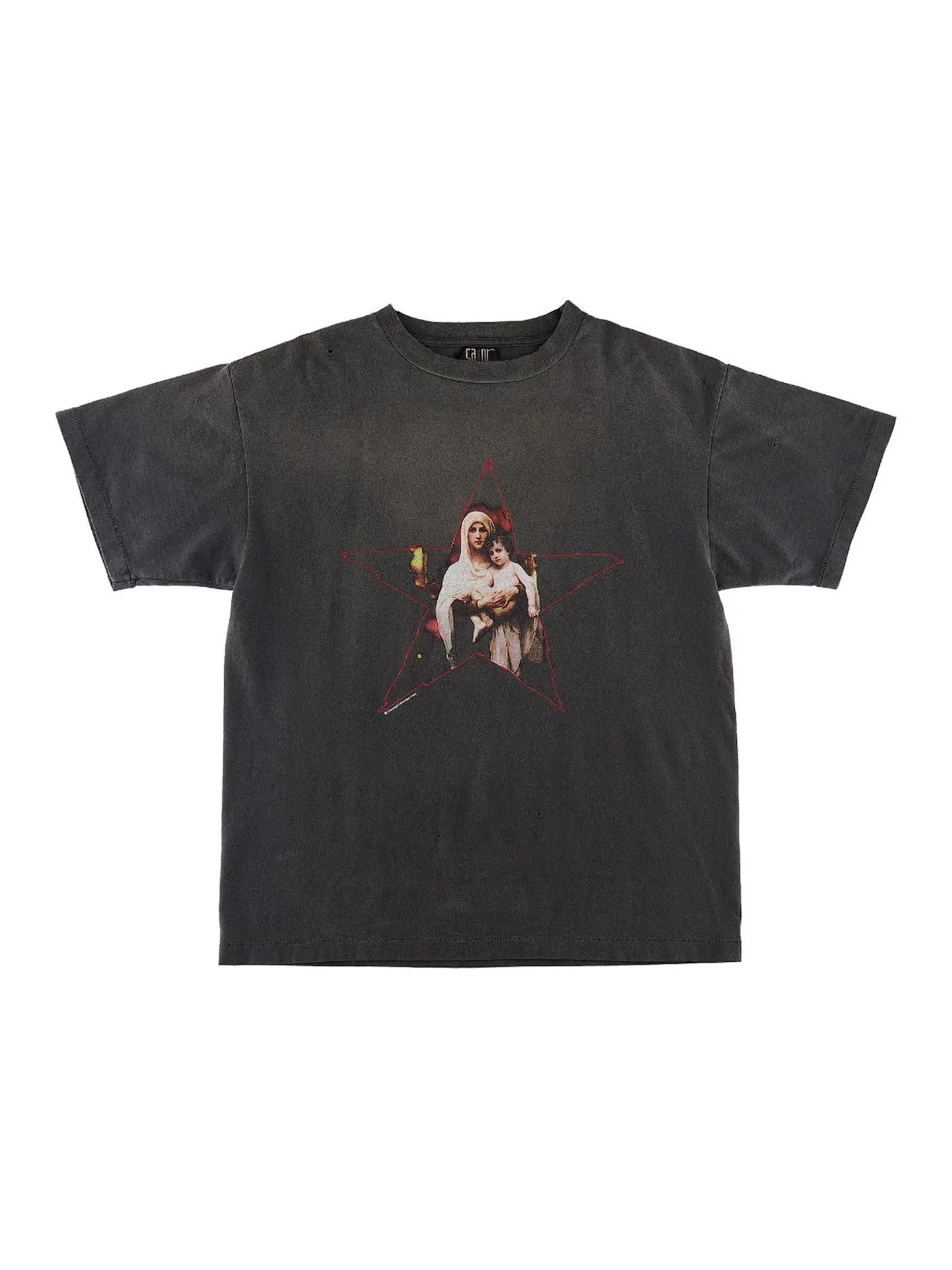 Мужская футболка с принтом Saint Mxxxxxx T-Shirt — изображение 1 из 2, винтажный черный