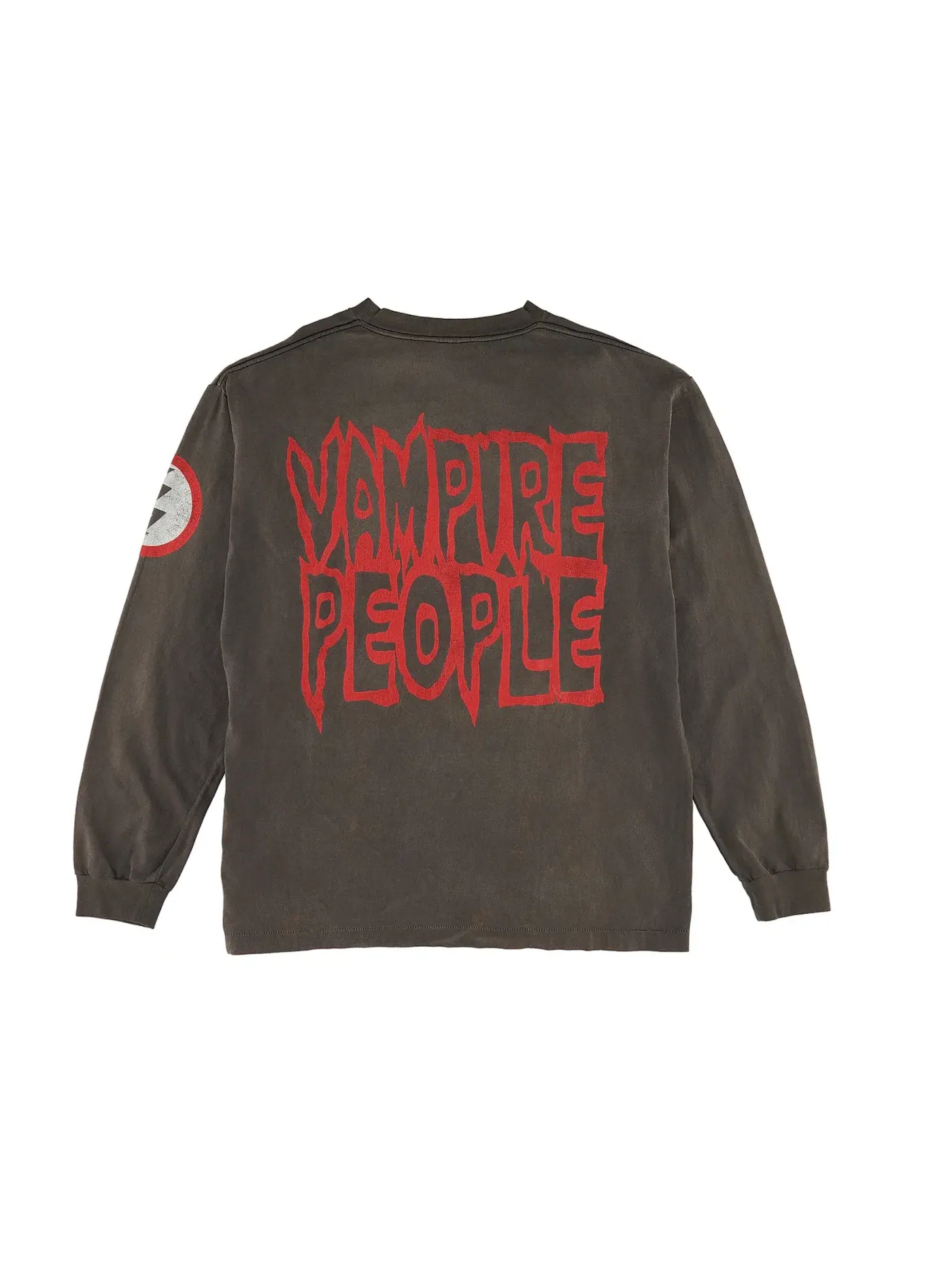 Мужская футболка с длинным рукавом Vampire People Saint Mxxxxxx — изображение 2 из 2, черный