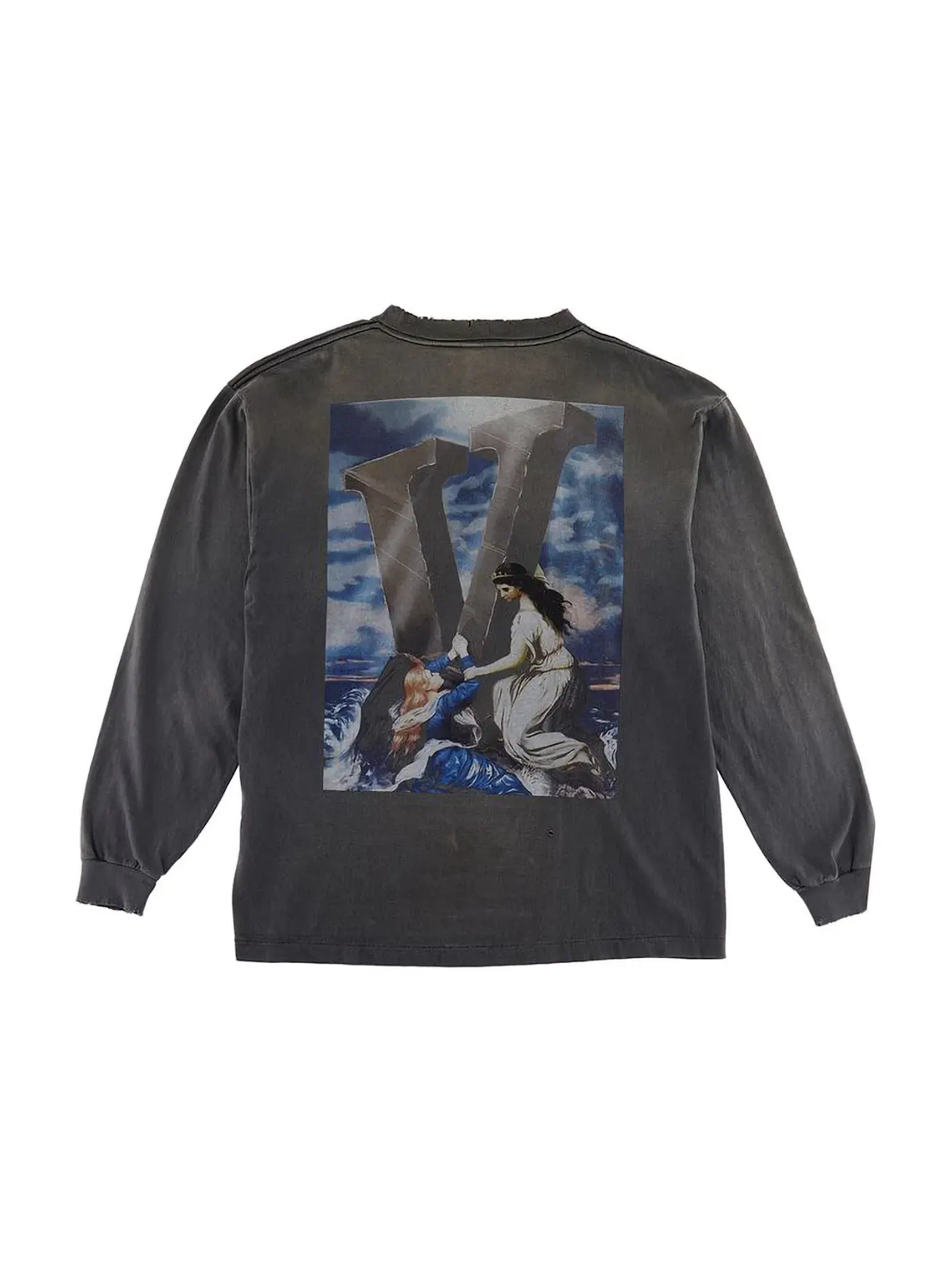 Мужская футболка с длинным рукавом Saint Mxxxxxx x VLONE Maria L/S T-Shirt — изображение 1 из 2, винтажный черный
