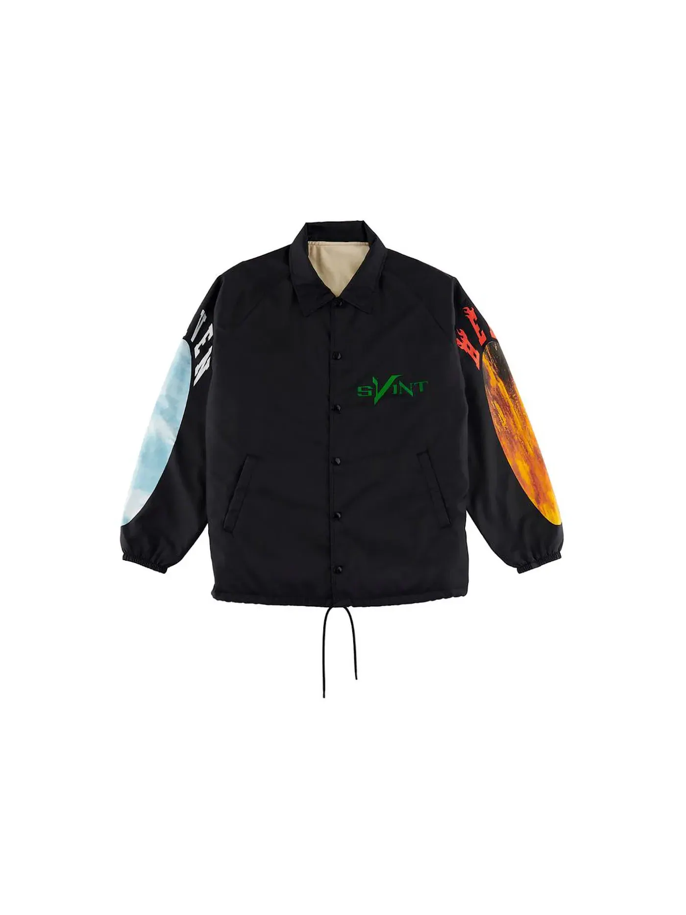 Мужская куртка-бомбер с принтом Saint Mxxxxxx x VLONE Skull Coach Jacket — изображение 1 из 2, черный