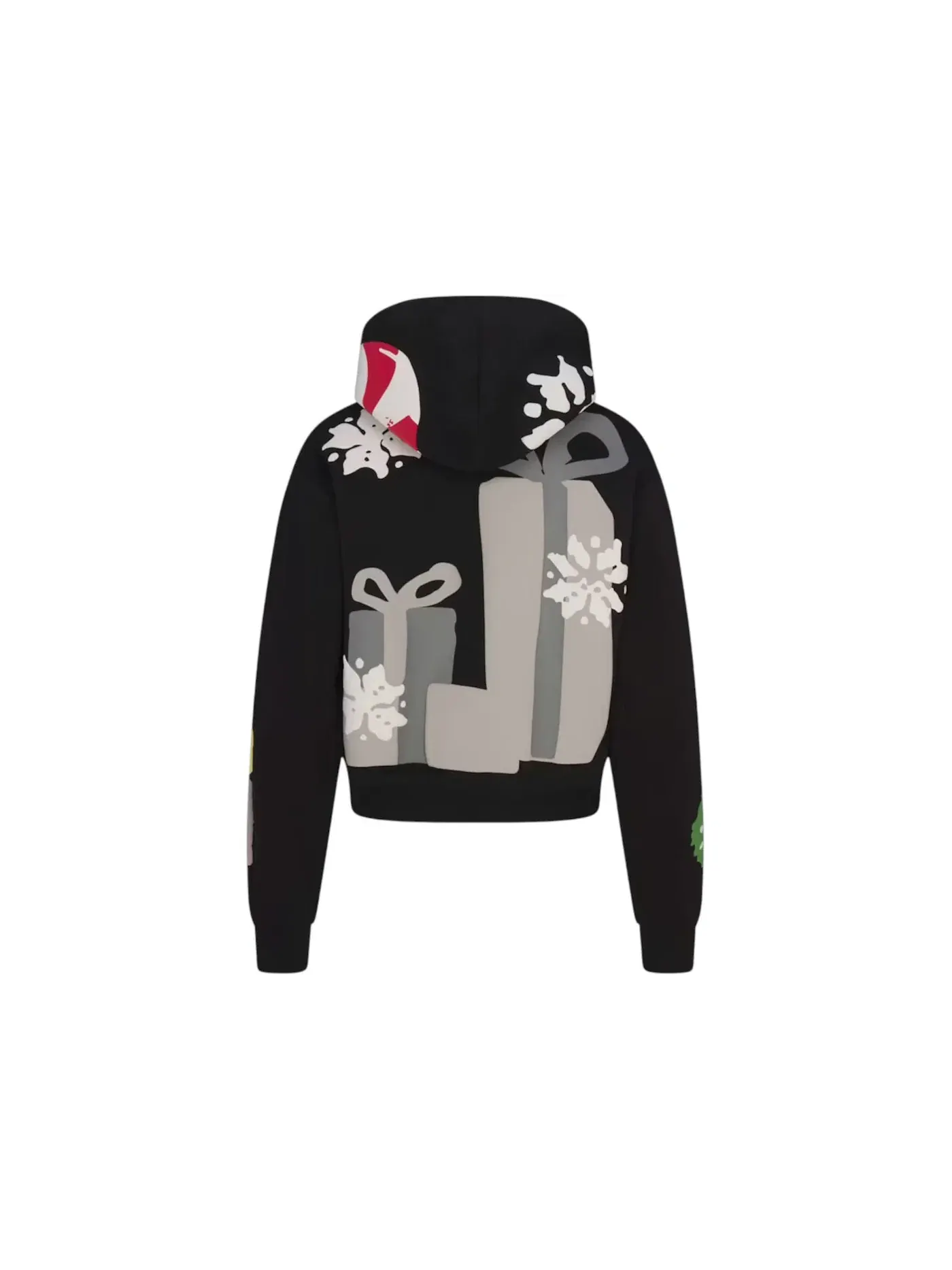 Женская худи с принтом SKIMS x Cactus Plant Flea Market Cotton Fleece Hoodie, Onyx Gingerbread Print — изображение 2 из 2