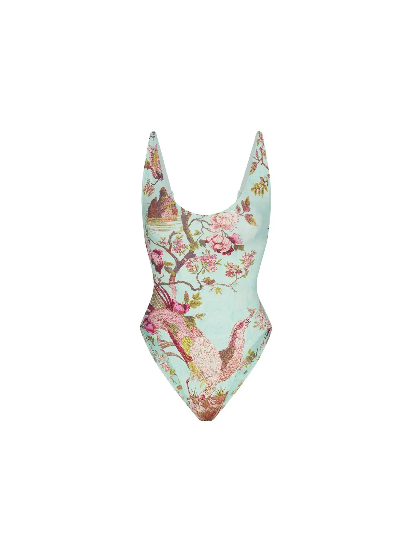Женский купальник-слит с принтом One Piece SKIMS, Fagianella Print — изображение 1 из 2