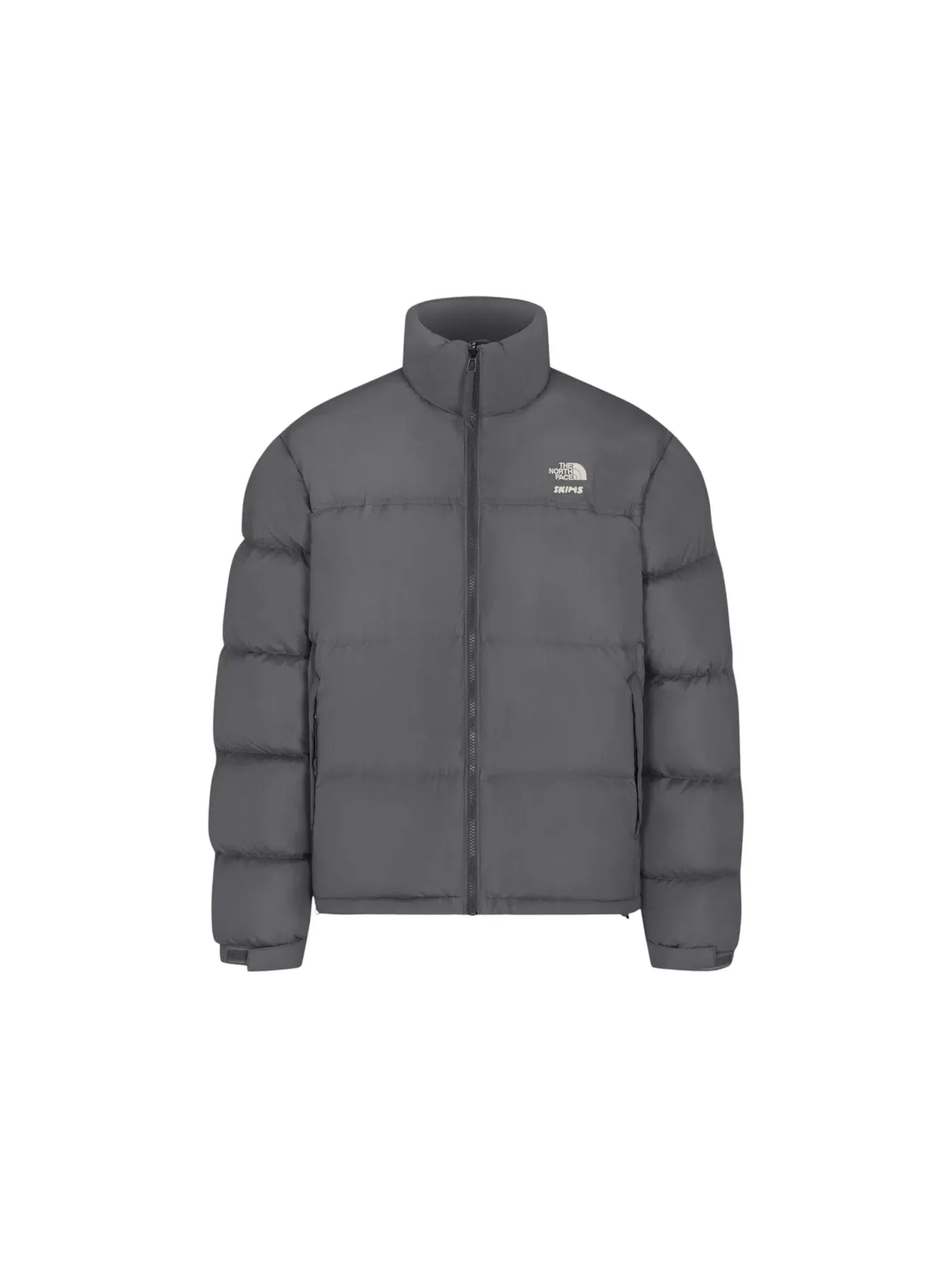Женская куртка пуховик 1996 Nuptse Jacket Gunmetal SKIMS — изображение 1 из 1, серый