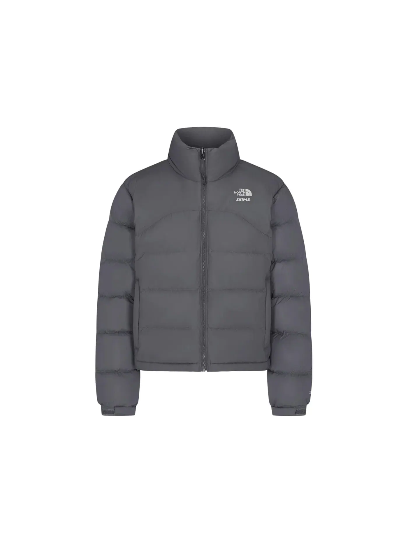 Унисекс куртка пуховик ретро от SKIMS x The North Face 2000 Retro Nuptse Jacket — изображение 1 из 1, серый