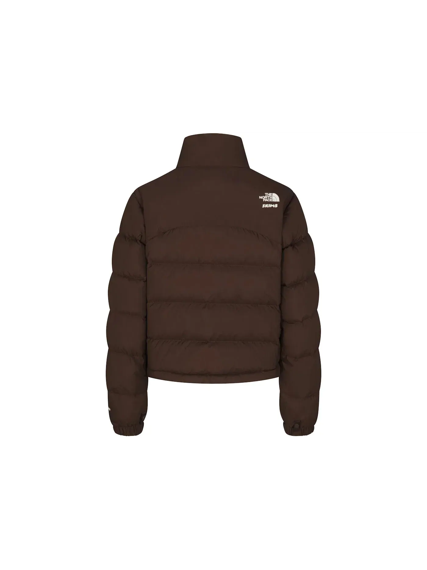 Женская куртка-пуховик с утеплителем SKIMS x TNF 2000 Retro Nuptse Jacket — изображение 2 из 2, какао