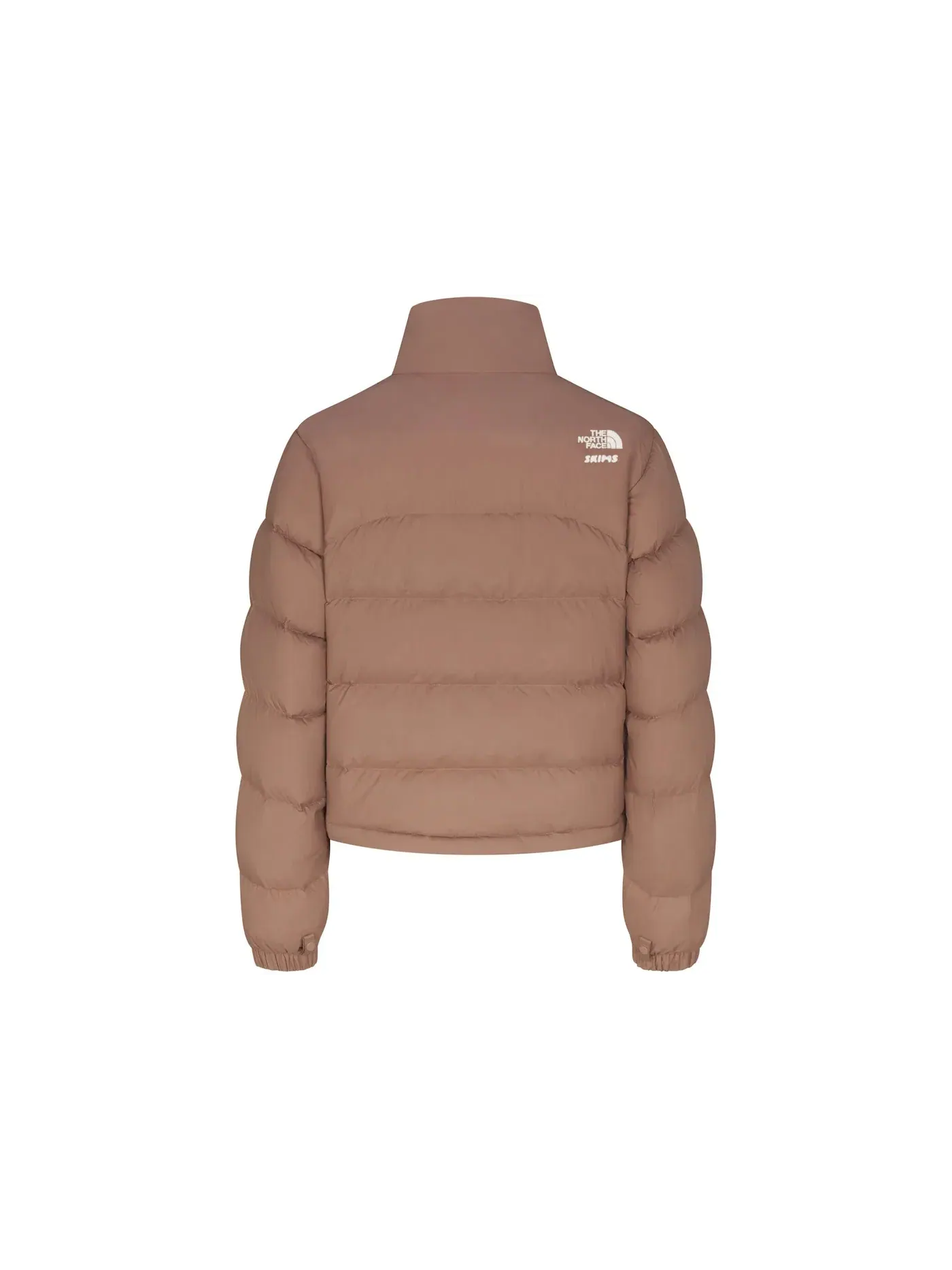 Женская куртка-пуховик с принтом SKIMS x TNF 2000 Retro Nuptse Jacket — изображение 2 из 2, сиенна