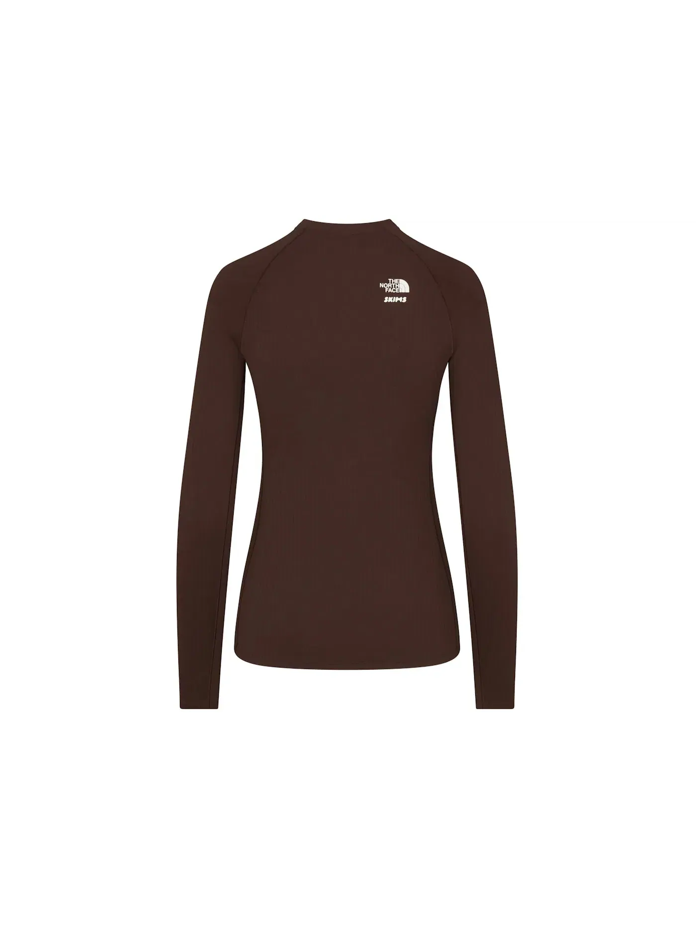 Женская футболка с длинным рукавом Long Sleeve Top SKIMS — изображение 2 из 2, какао