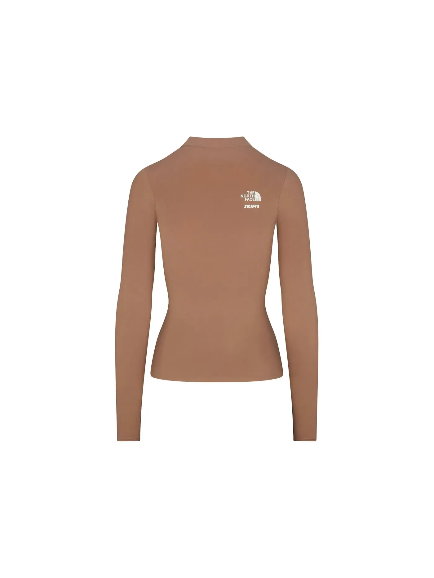 Женская футболка с длинным рукавом SKIMS x TNF Refina Long Sleeve Top — изображение 2 из 2, сиенна