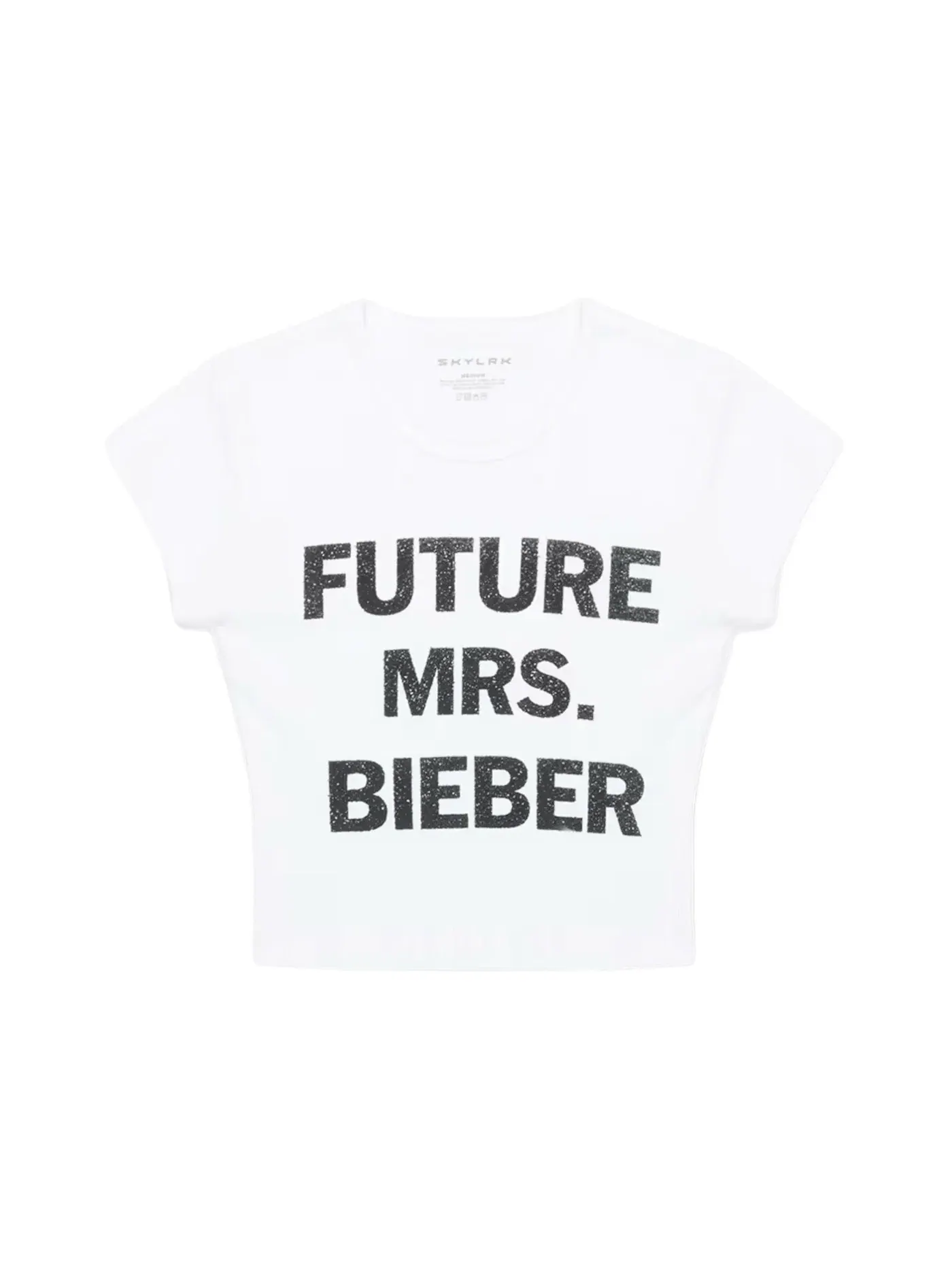 Детская футболка с принтом Justin Bieber Coachella 2026 Future SKYLRK — изображение 1 из 1, белый
