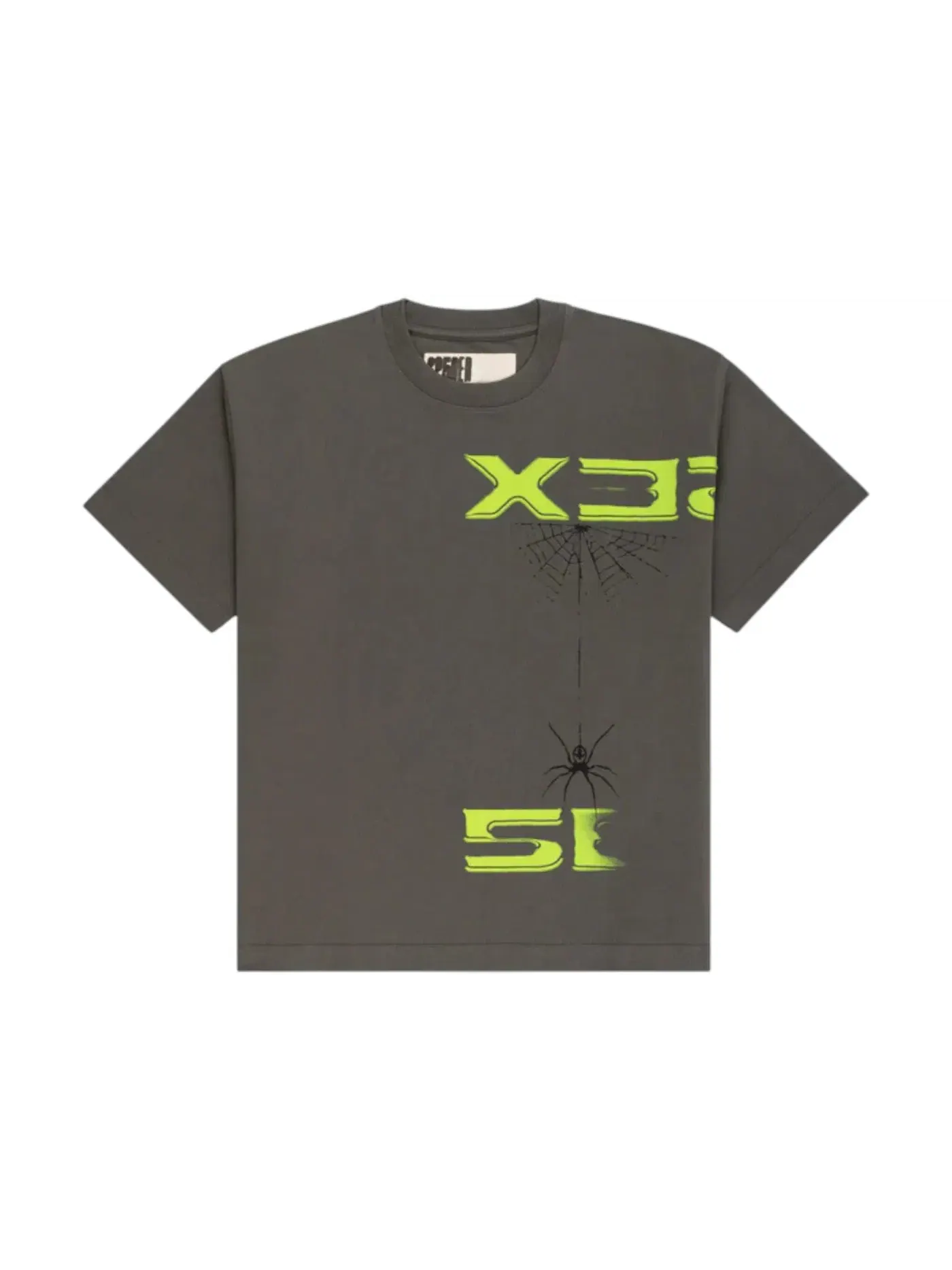 Мужская футболка с принтом Sp5der 5EX Heavyweight Tee — изображение 1 из 2, серый