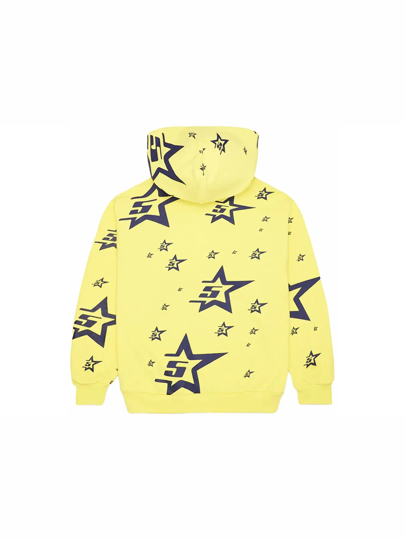 Мужская худи с принтом Sp5der 5Star Hoodie Yellow — изображение 2 из 2, желтый