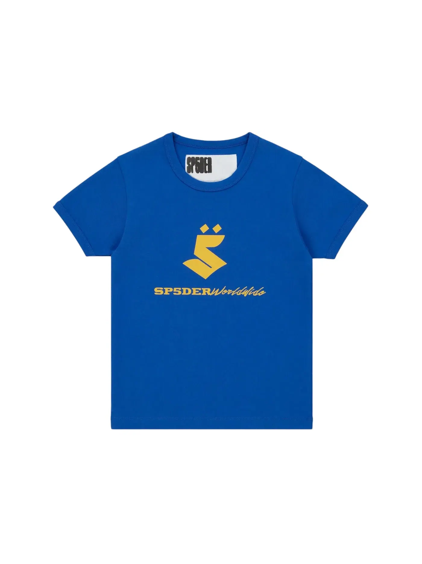 Женская футболка с принтом Sp5der 5UKI Baby Tee — изображение 1 из 2, синий
