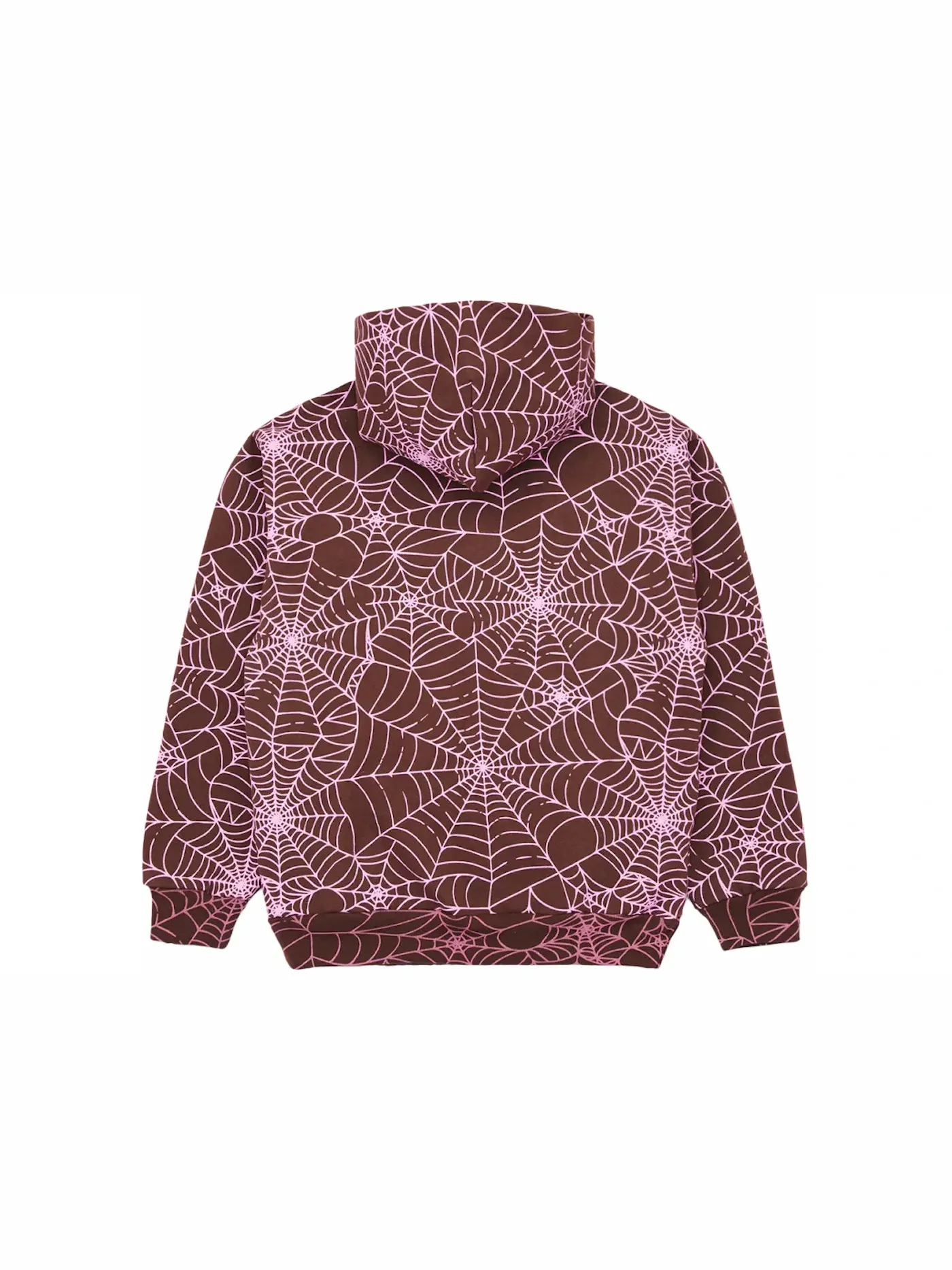 Мужской худи с принтом Sp5der Hoodie Sp5der — изображение 2 из 2, коричневый