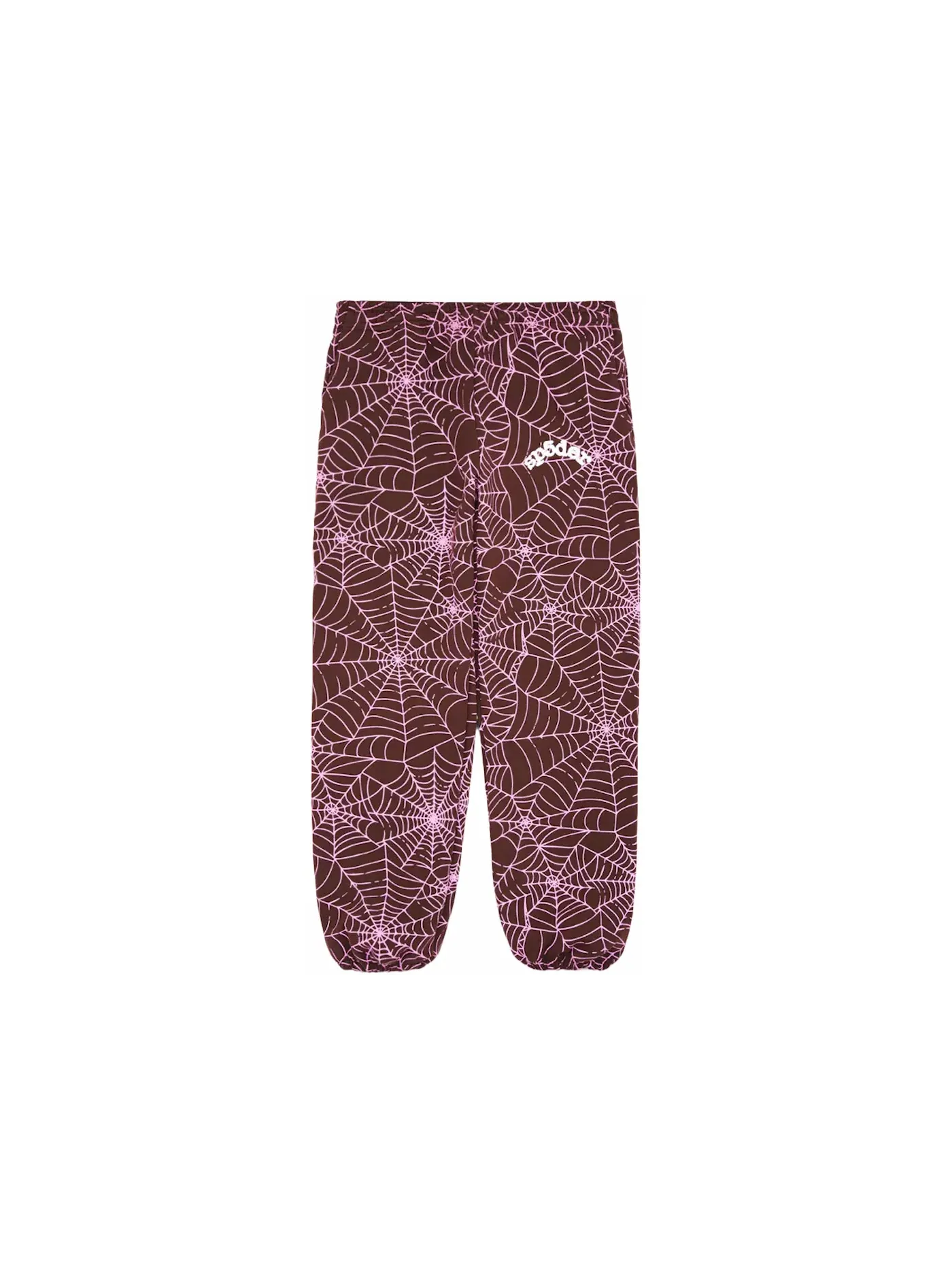Мужские спортивные штаны с принтом Sp5der Sweatpants — изображение 1 из 2, коричневый