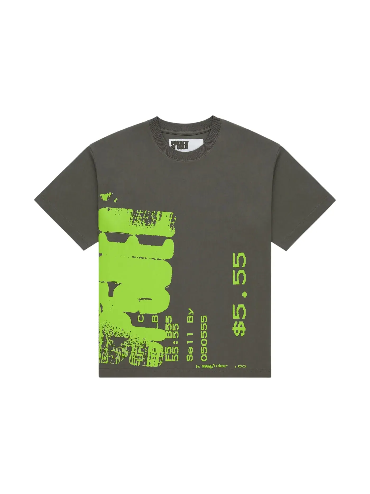 Детская футболка с принтом Sp5der Tee Sp5der — изображение 1 из 2, серый
