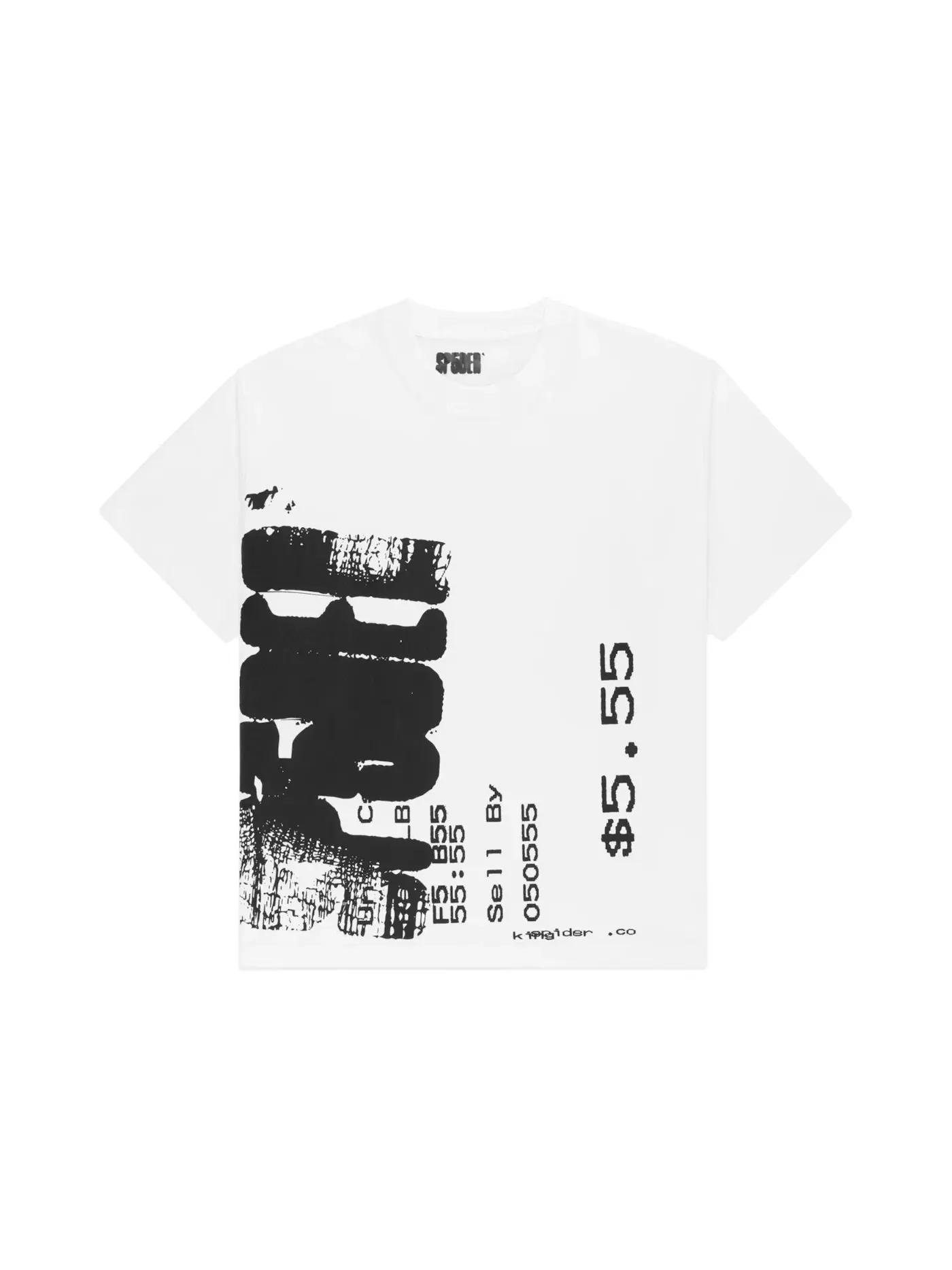 Мужская футболка с графическим принтом Sp5der Commerce Tee Sp5der — изображение 1 из 2, белый
